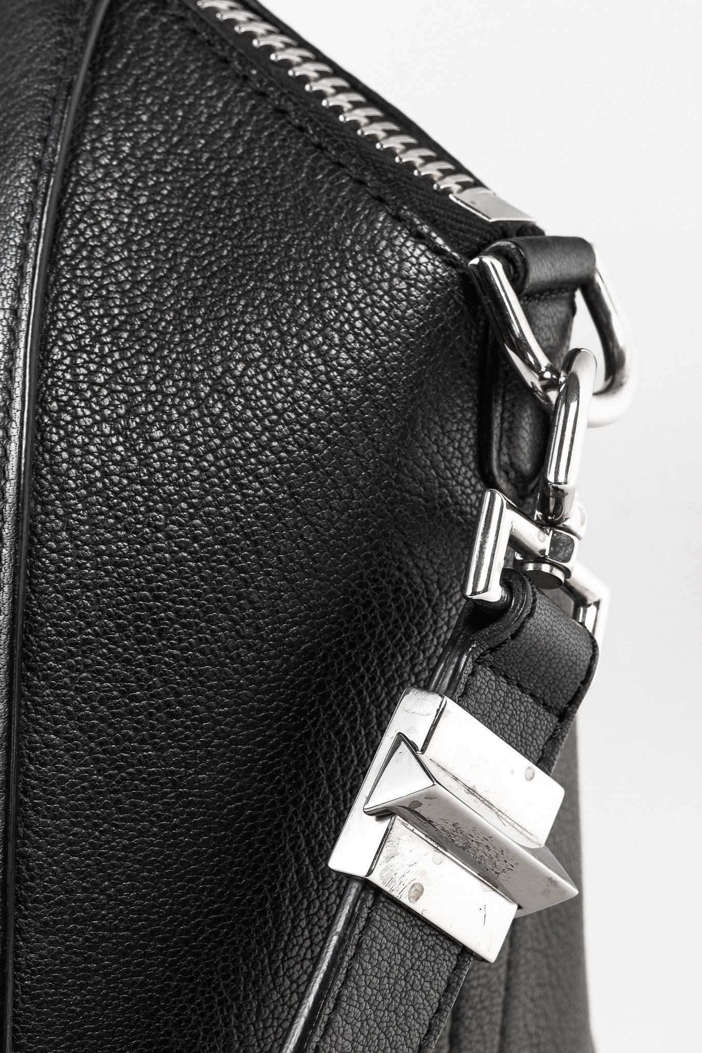 Givenchy Givenchy Antigona Small Black Leather Tote Bag Size ONE SIZE - 10 Thumbnail