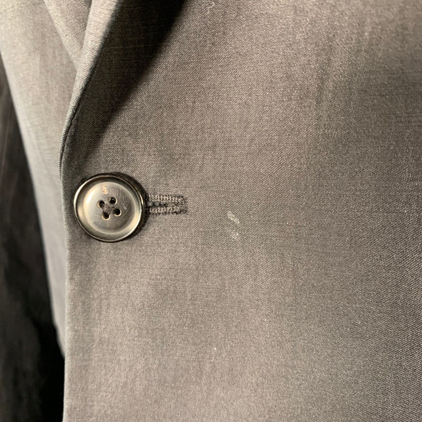 Paul Smith Size 38 Black Cotton Blend Single Breasted Sport Coat Size 38R - 5 Thumbnail