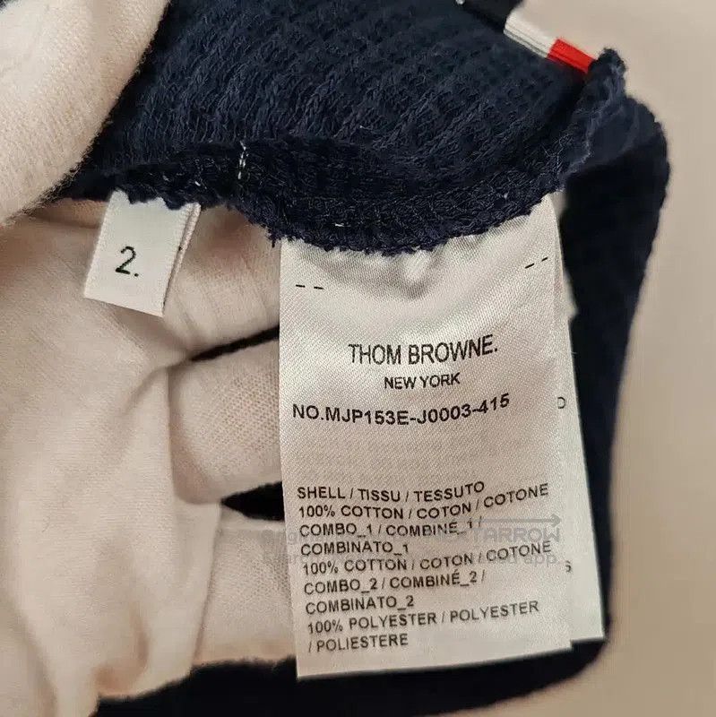 Thom Browne Thom Browne Navy Blue Cotton Polo Shirt . Size US L / EU 52-54 / 3 - 8 Thumbnail