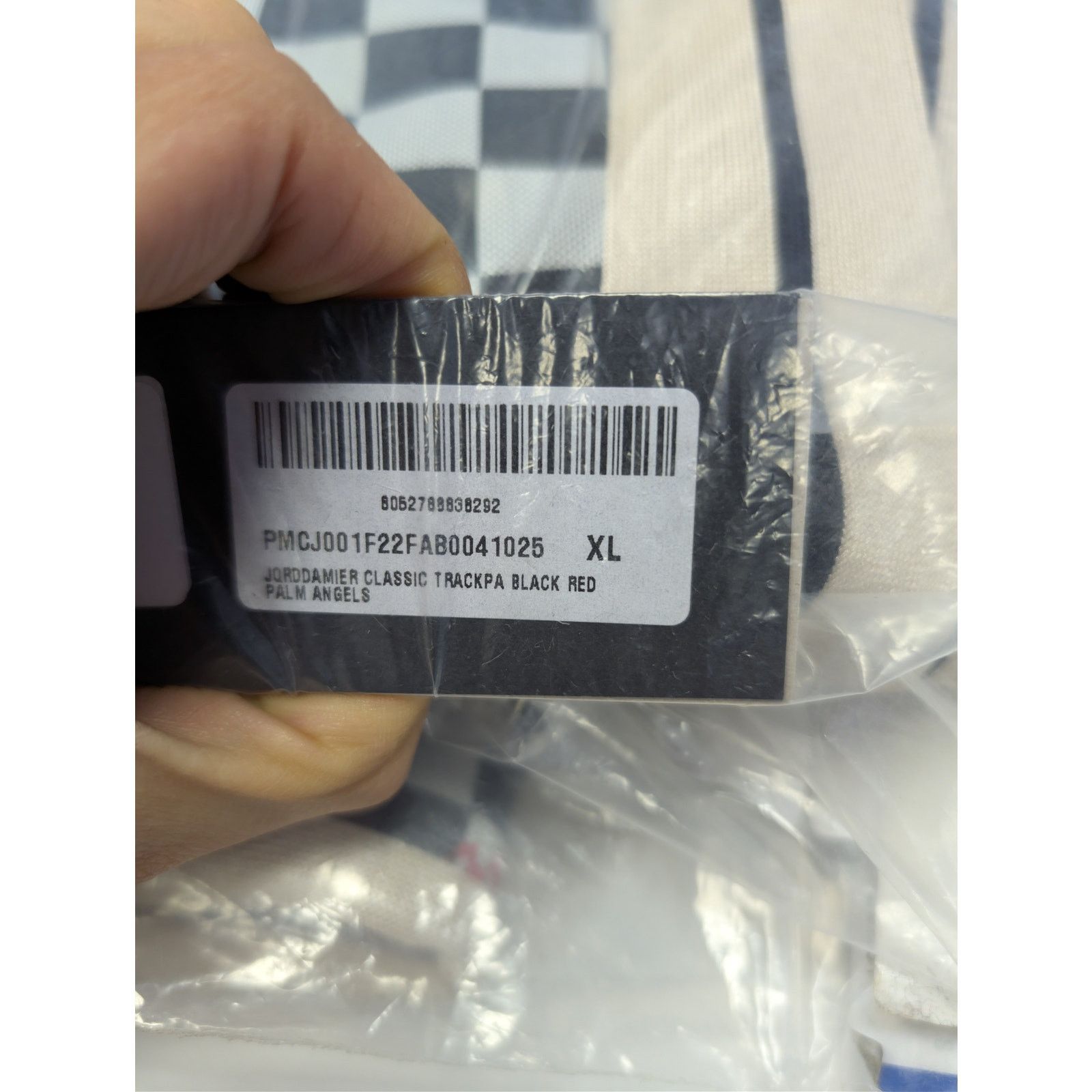 Palm Angels o1rshd1 Jacquard Damier Classic Track Pants in Black / Red Size US 36 / EU 52 - 22 Thumbnail