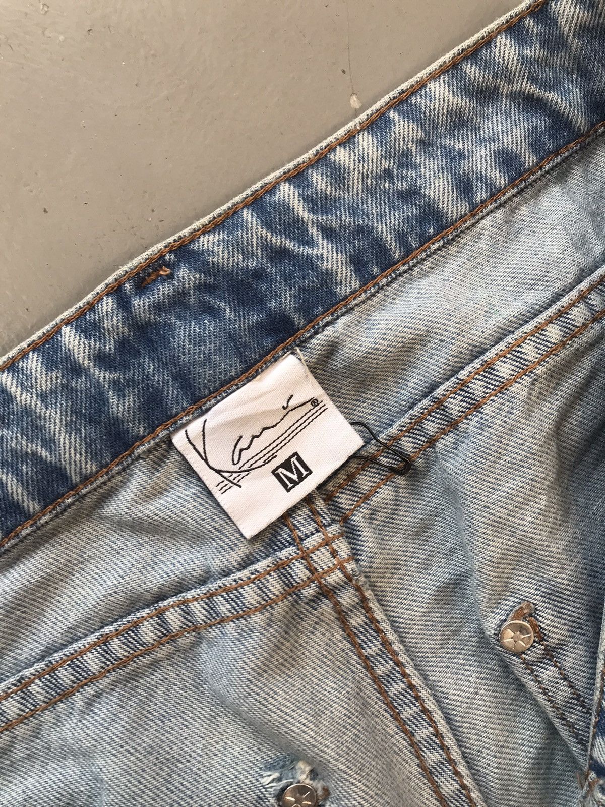 Karl Kani × Vintage Vintage Kani jeans logo embroidered denim Size US 36 / EU 52 - 7 Thumbnail