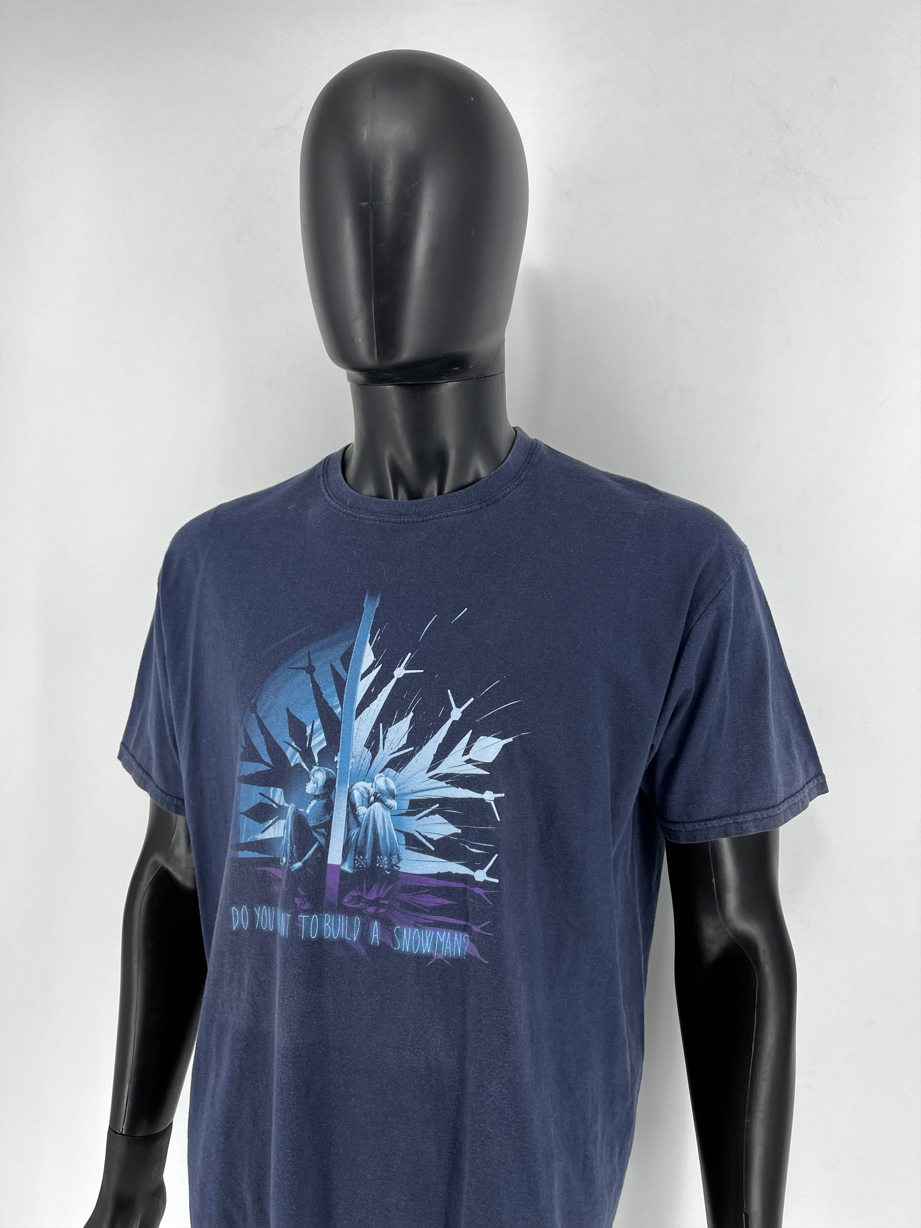 Band Tees × Cartoon Network Limited Edition Frozen Anna Elsa Snowman Faded T-Shirt XL Size US XL / EU 56 / 4 - 5 Thumbnail