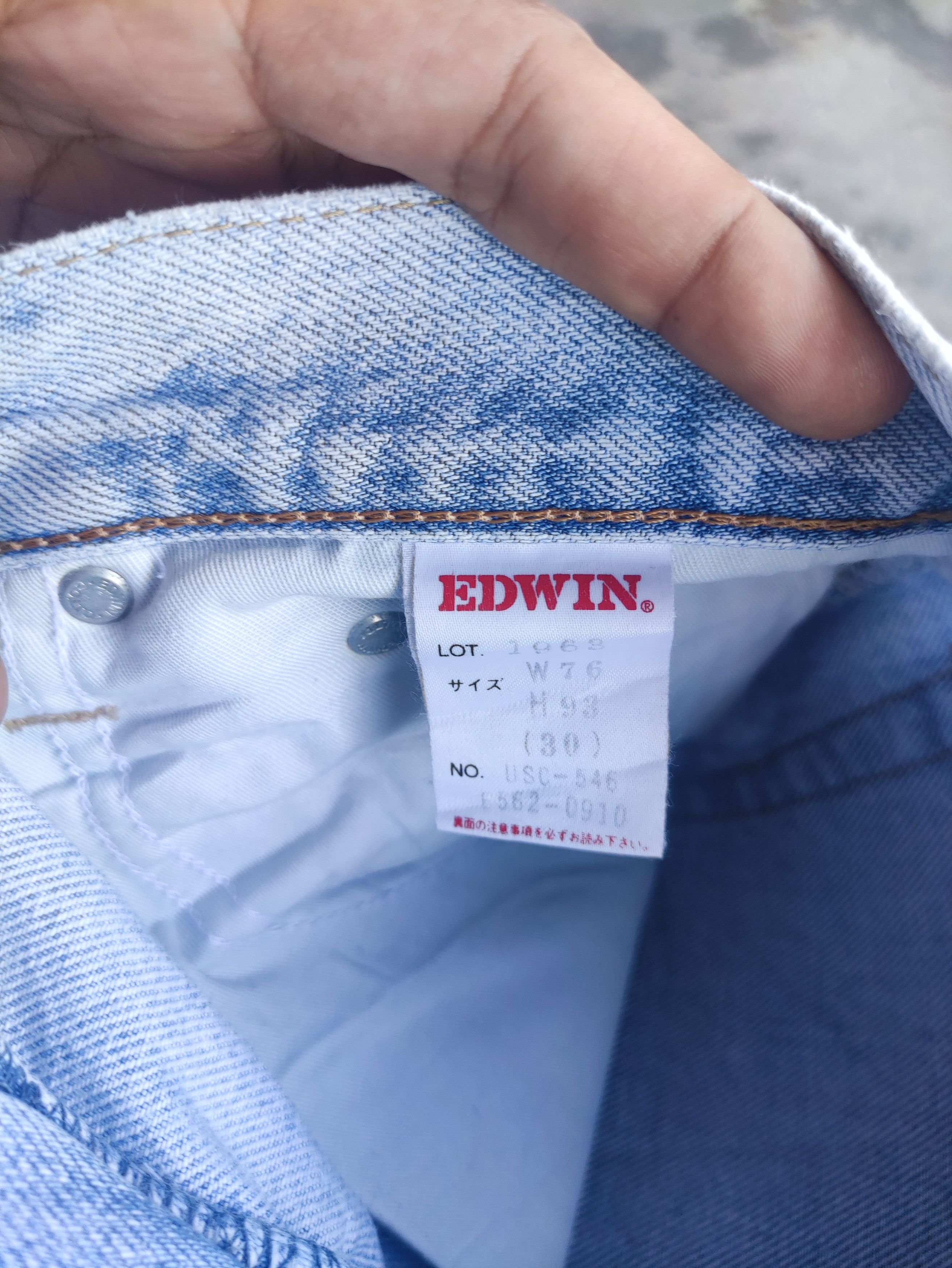 Edwin Vintage Edwin Distress Faded Jean Pant Size US 30 / EU 46 - 7 Thumbnail