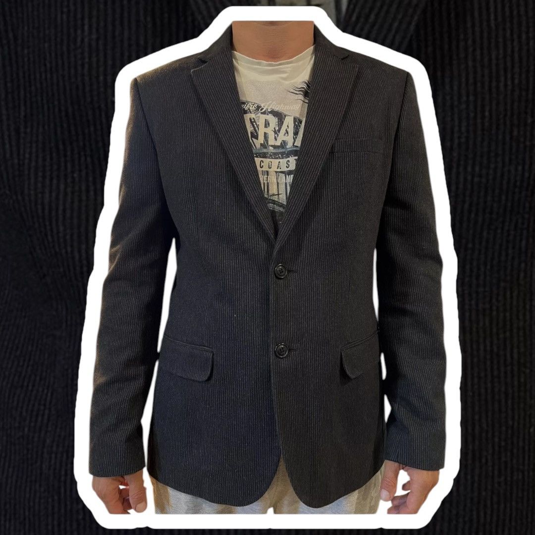 DKNY Dkny Jeans Mens Hudson Two Button Blazer Jacket Size L Size 42R - 1 Thumbnail