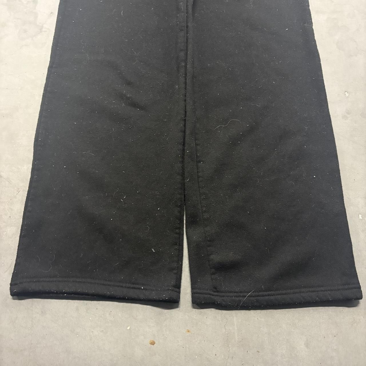 Vintage Crazy Vintage Y2K/2000s Super Baggy Wideleg Black Sweatpants! Size US 28 / EU 44 - 3 Thumbnail