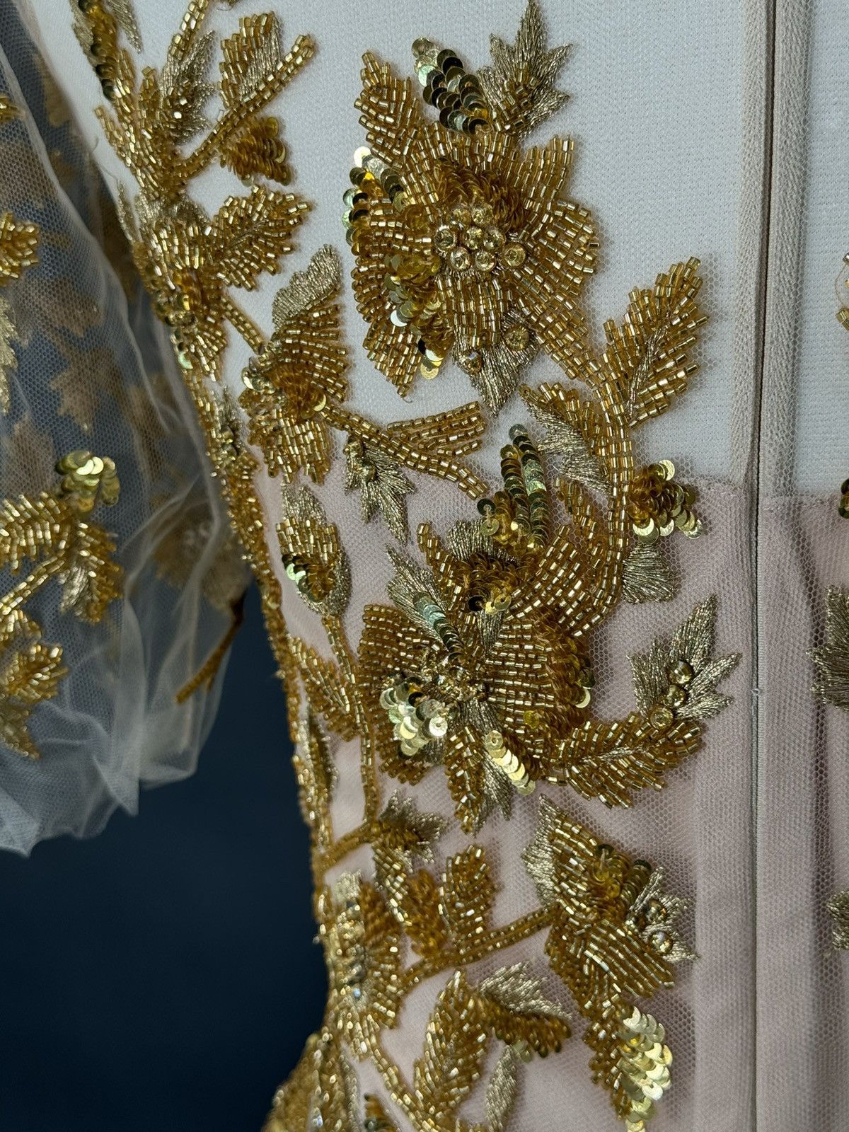Other Brand New US 10 PAMELLA ROLAND Beaded Embroidered Gown Size L / US 10 / IT 46 - 12 Thumbnail