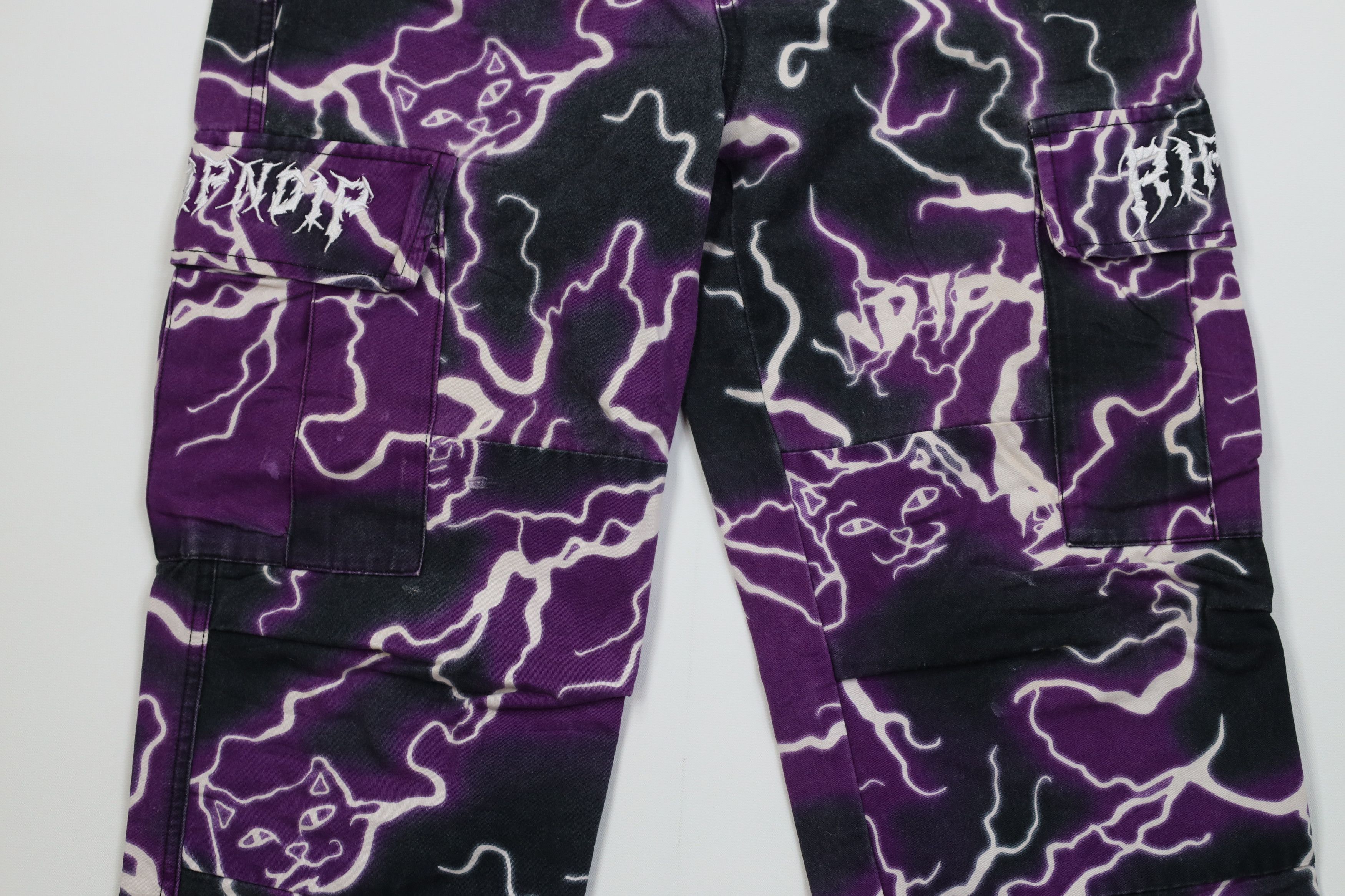 Vintage Vintage Y2K Streetwear Cat Lightning Cargo Pants Cotton Size US 32 / EU 48 - 3 Thumbnail
