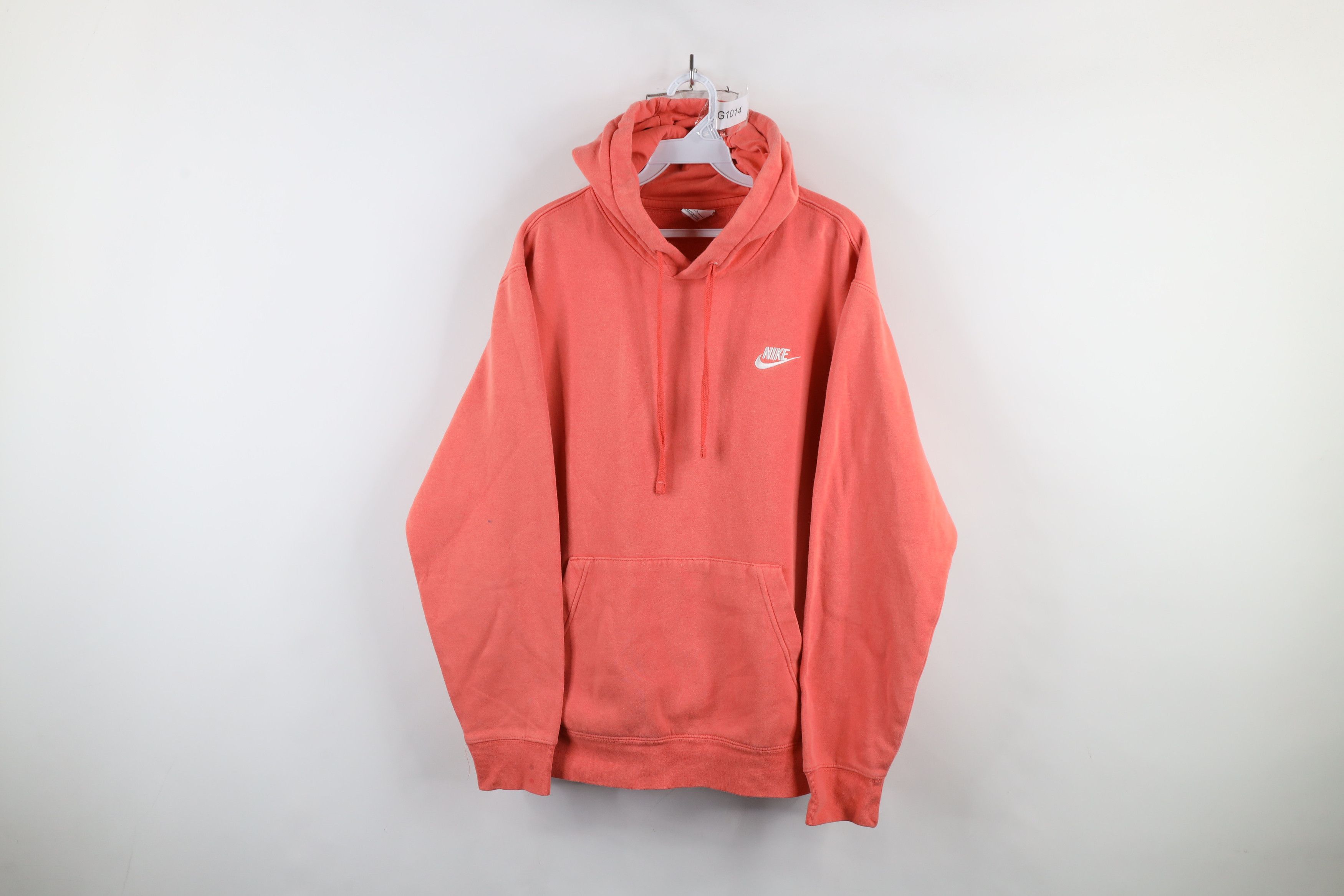 Nike × Vintage Vintage Y2K Nike Scott Mini Swoosh Hoodie Sweatshirt Pink Size US L / EU 52-54 / 3 - 1 Thumbnail