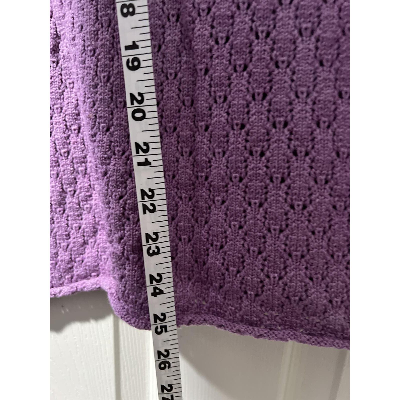 Eileen Fisher EILEEN FISHER MERINO WOOL S Sleeve Purple Size Small A000240 Size S / US 4 / IT 40 - 6 Thumbnail
