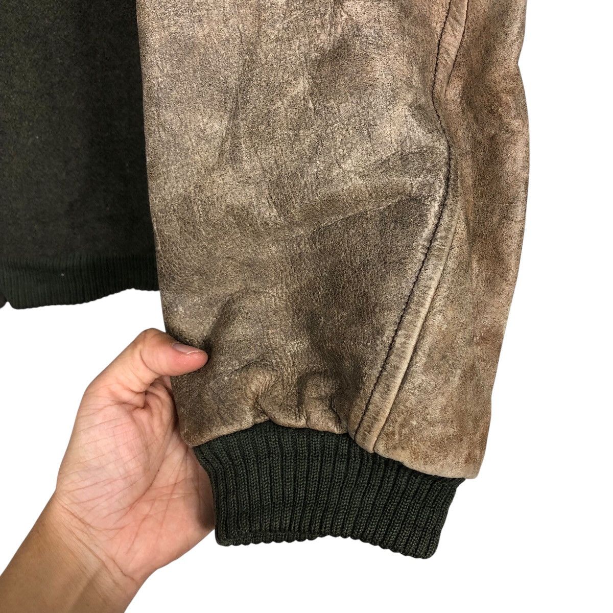 Japanese Brand 📌Vintage Leather Bomber Jacket The Market Issey Miyake Size US L / EU 52-54 / 3 - 16 Thumbnail