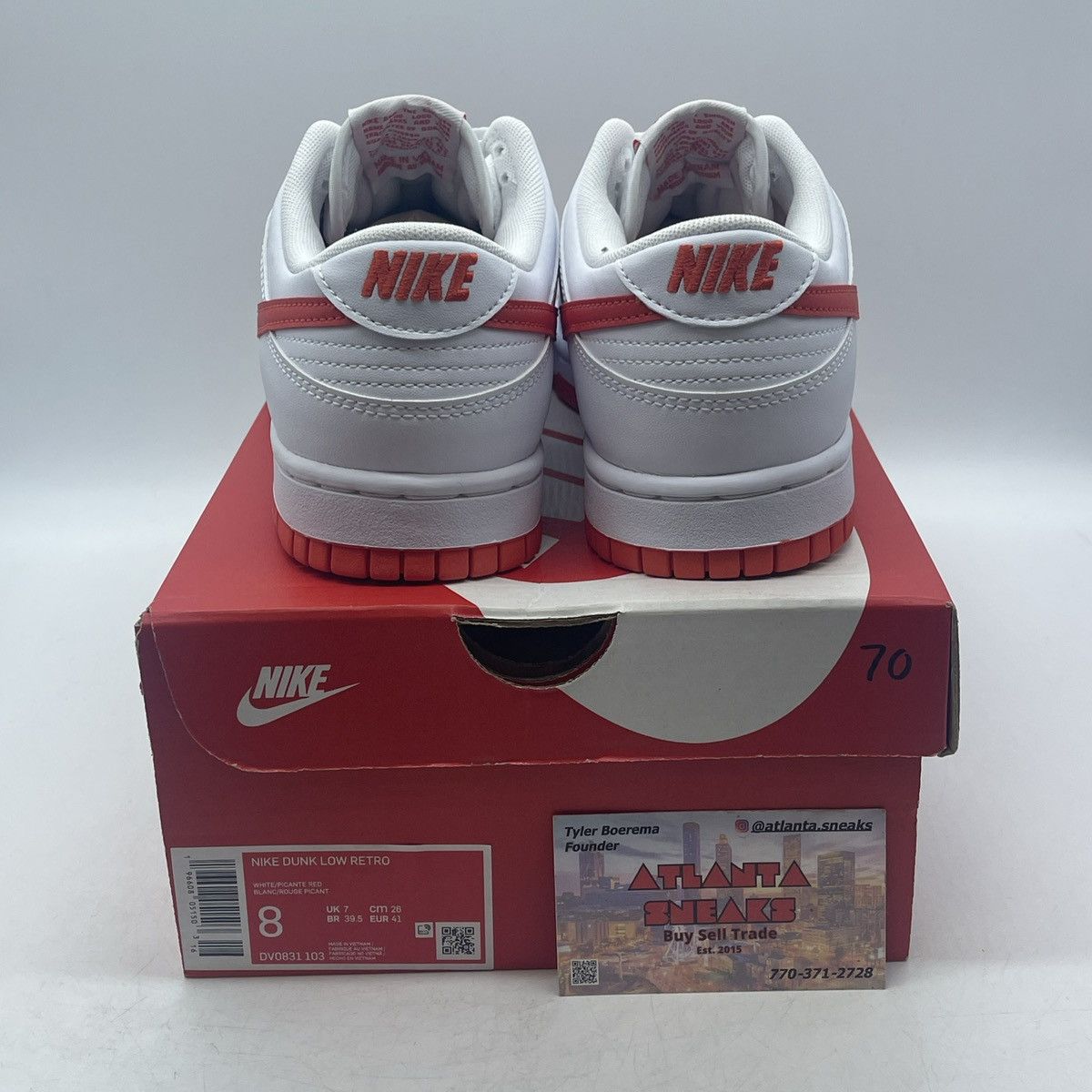 Nike Dunk low picante red Size US 8 / EU 41 - 3 Thumbnail