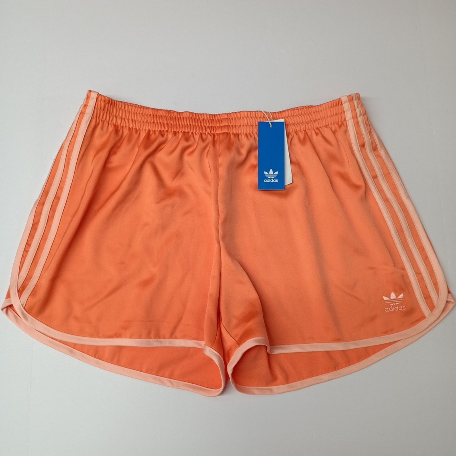 Adidas Adidas Women’s 3-Stripes Shorts Size XL Orange Pull On Size 34" / US 12 / IT 48 - 1 Thumbnail
