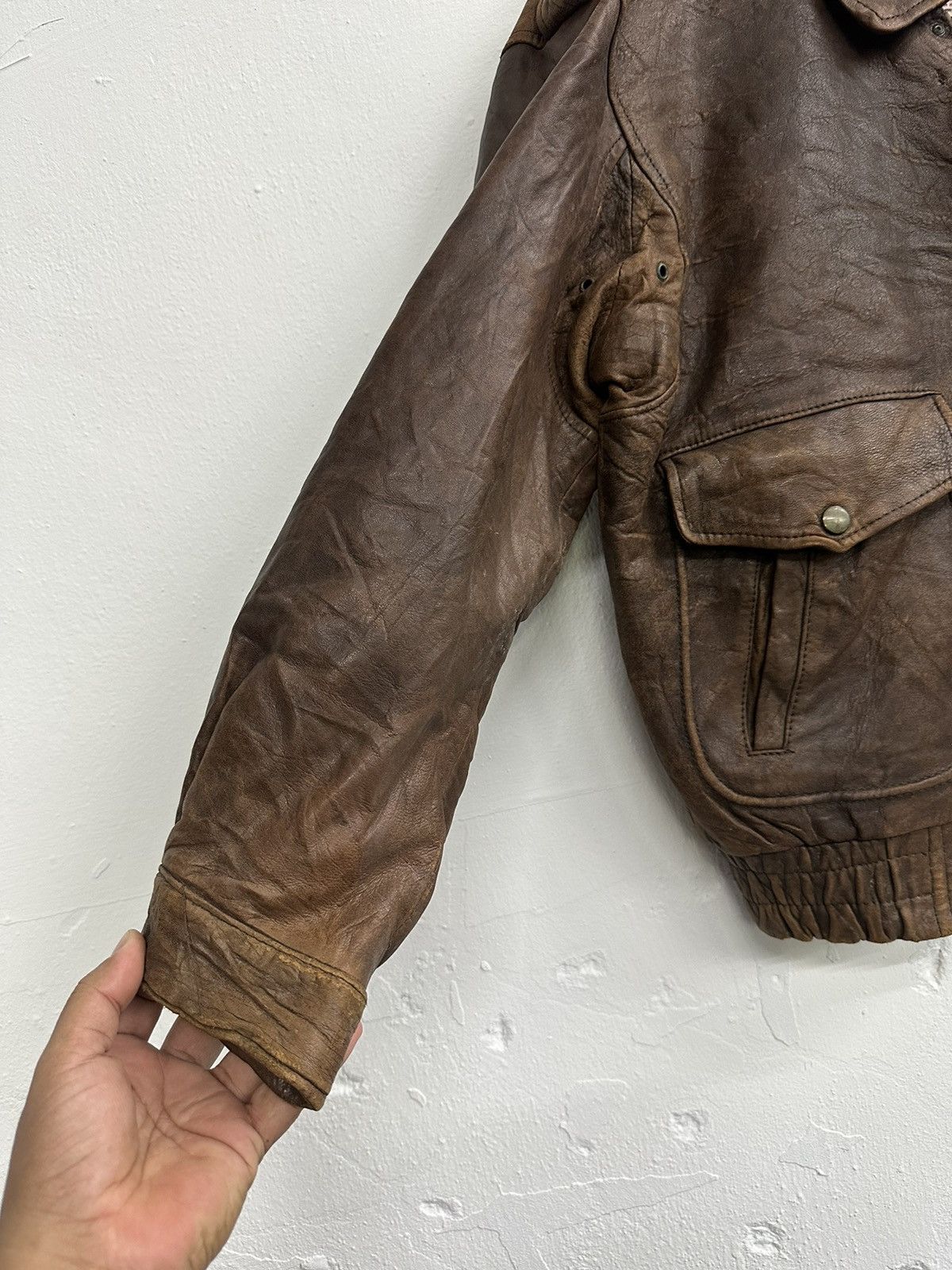 Vintage 90’s Distress Mondick Leather Jacket Size US M / EU 48-50 / 2 - 5 Thumbnail