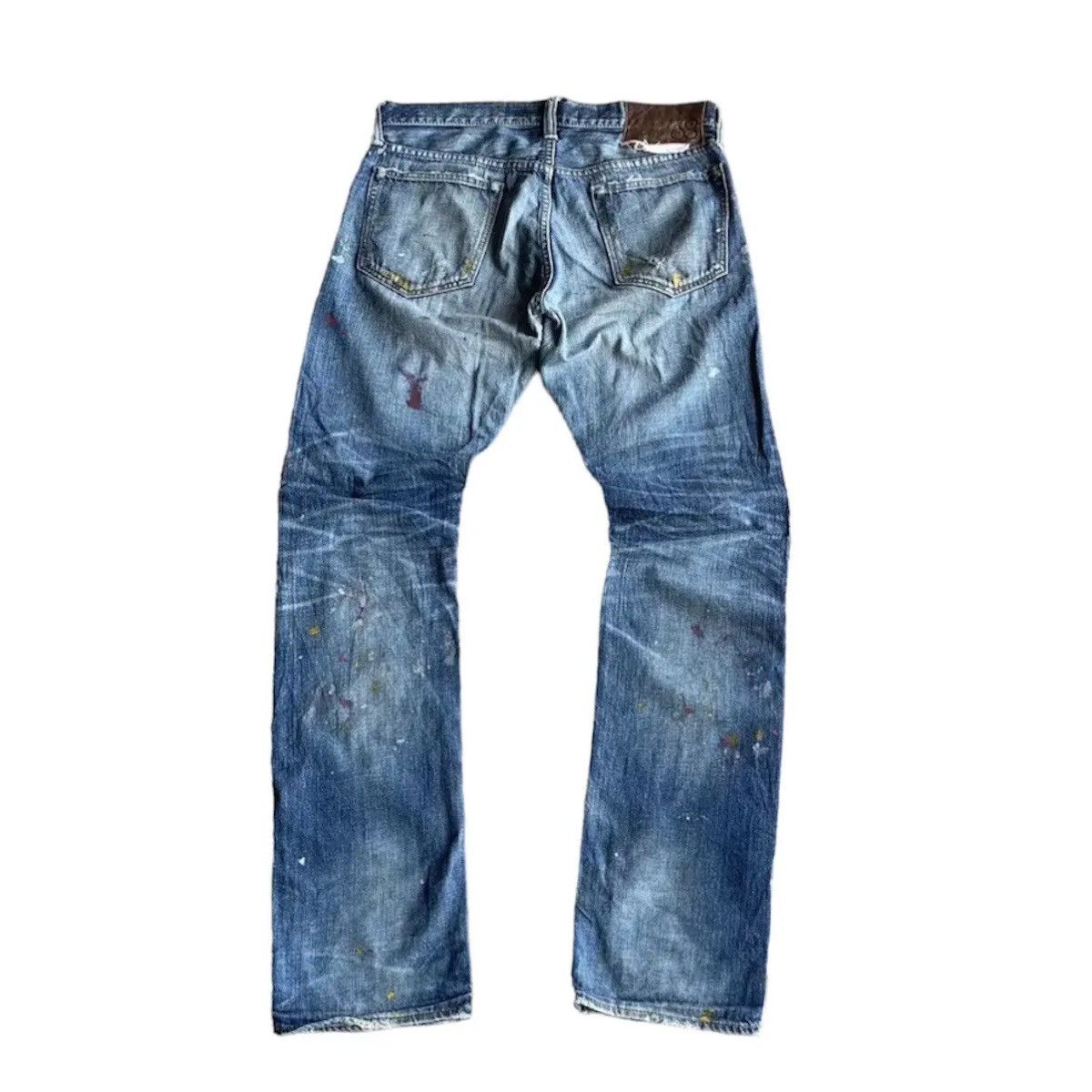 If Six Was Nine 💥 STEALS 💥Vintage Redline Jeans Splish Painter Denim Pants Size US 32 / EU 48 - 2 Thumbnail