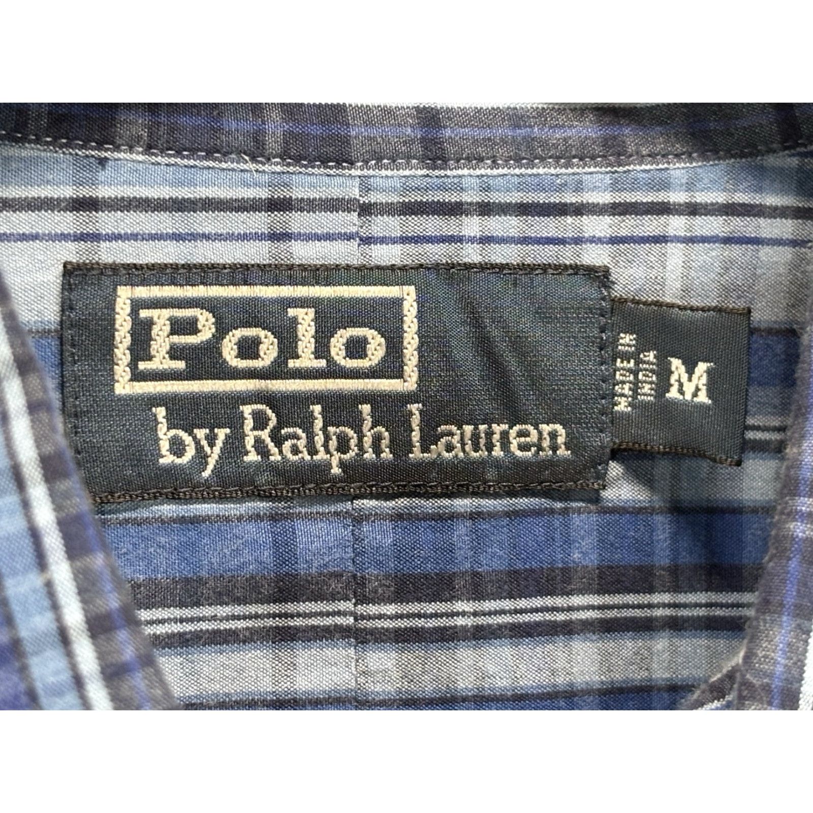 Polo Ralph Lauren VINTAGE Polo Ralph Lauren Button-Down Shirt Men’s Medium Blue Plaid Epaulette 90s Casual Shirt Mens Medium Blue Plaid 90s Mens Size US M / EU 48-50 / 2 - 5 Thumbnail
