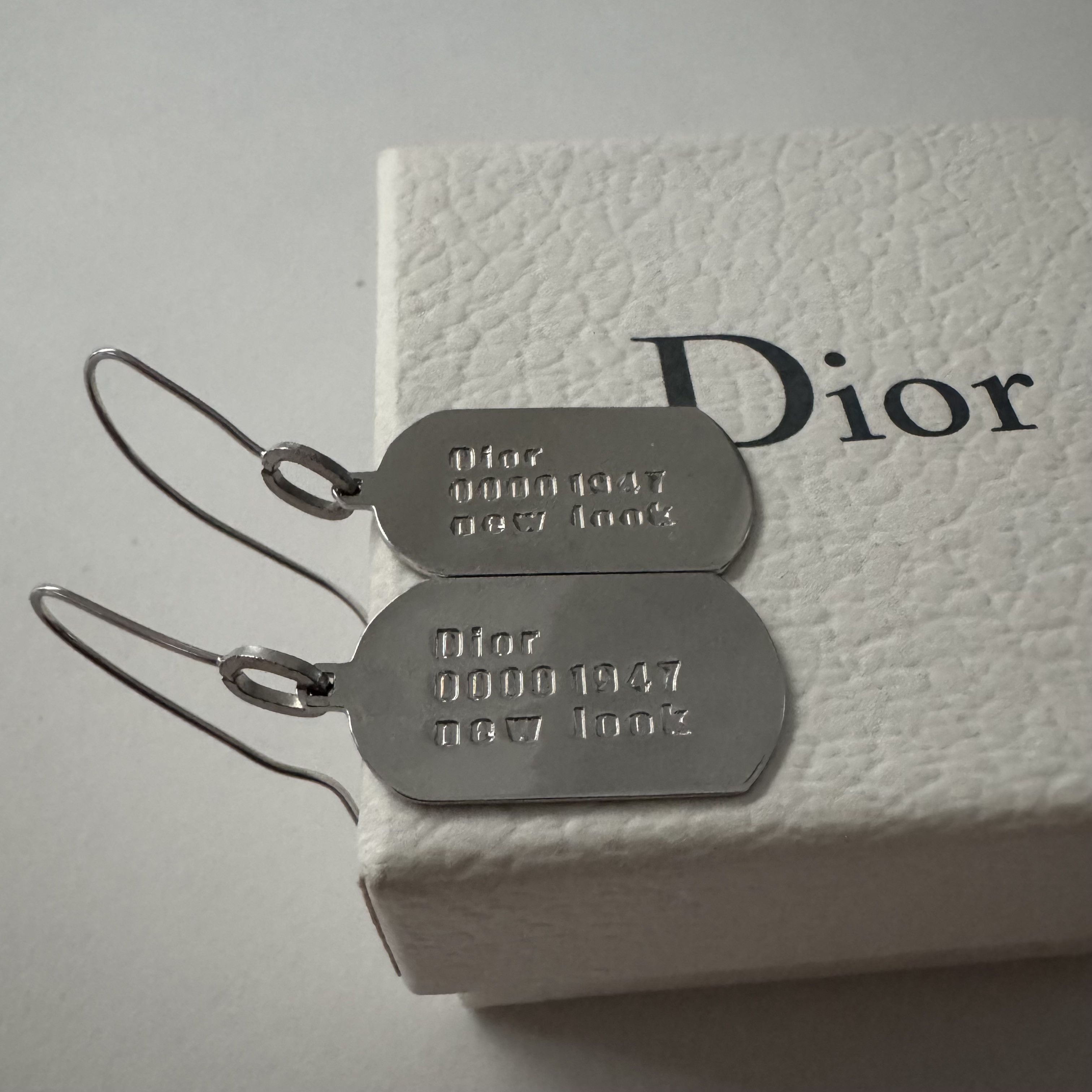 Dior John Galliano ID Tags Earring Size ONE SIZE - 3 Thumbnail