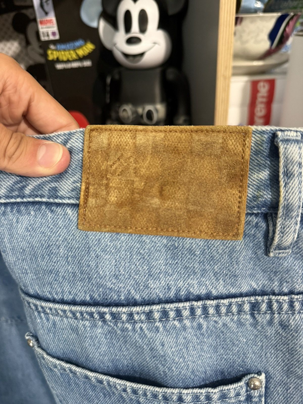 Louis Vuitton Louis Vuitton Lightwash Skater Monogram Jeans Size US 31 - 5 Thumbnail
