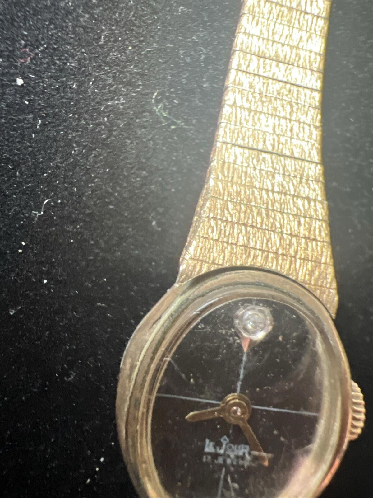 Designer Vtg Le Jour Women's watch 17 Jewels 10K RPG Manual Wind Size ONE SIZE - 4 Thumbnail