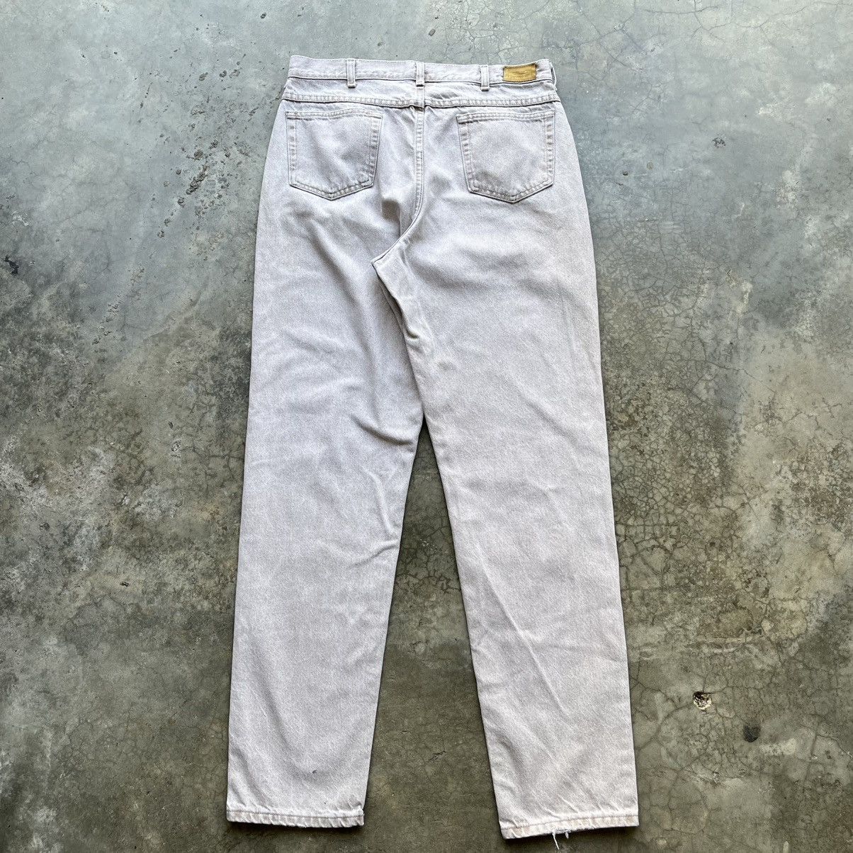 L.L. Bean 90s LL Bean Usa Tapered Denim Jeans Size 35x34 Size US 35 - 2 Thumbnail
