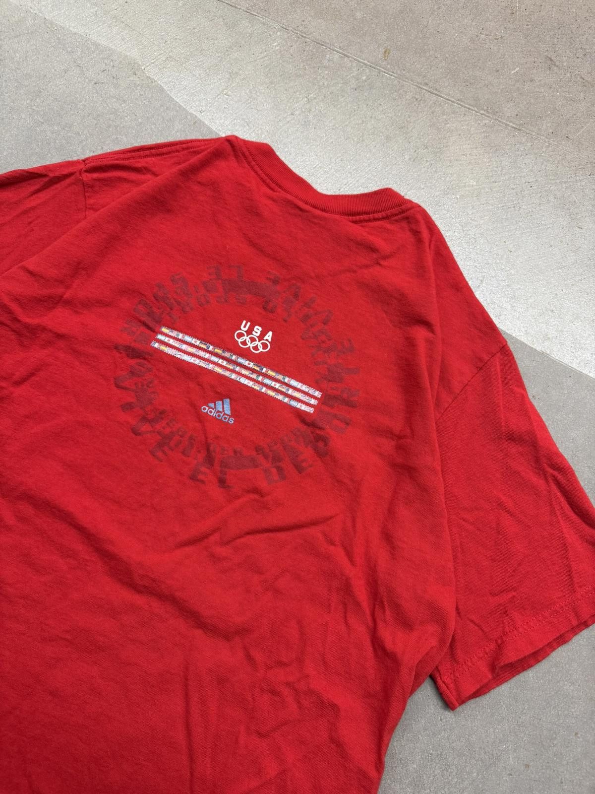 Adidas Vintage Y2K Adidas 2000 Olympics Team USA Graphic Tee Size US XL / EU 56 / 4 - 1 Thumbnail