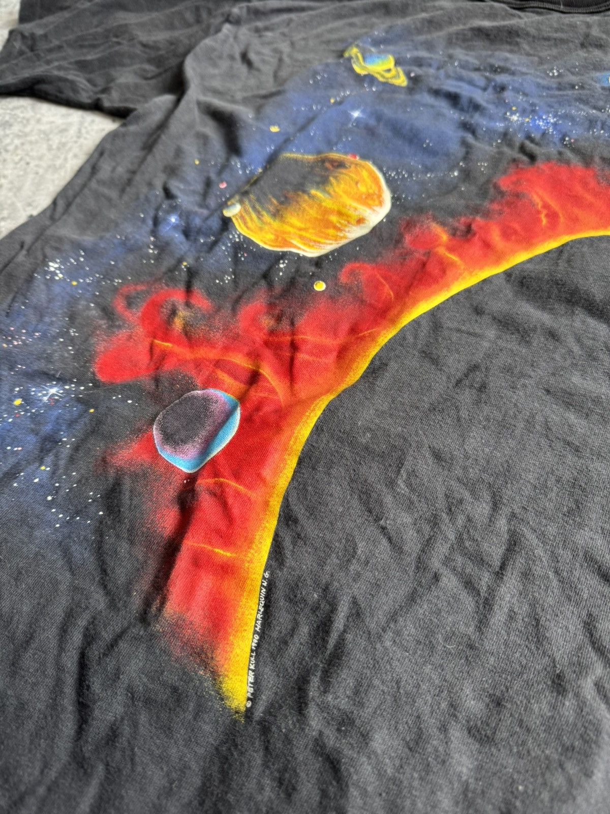 Vintage Vintage Peter Kull T-Shirt Harlequin NG 1990 Solar System Size US L / EU 52-54 / 3 - 8 Thumbnail
