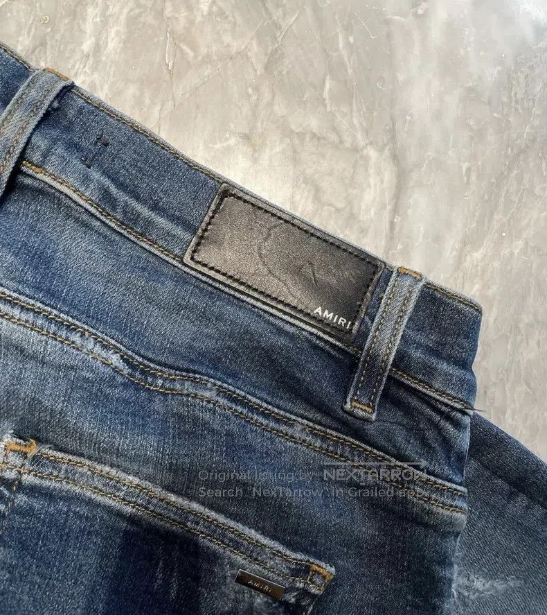 Amiri Amiri Size 31 Blue denim jacketed jeans Size US 31 - 3 Thumbnail