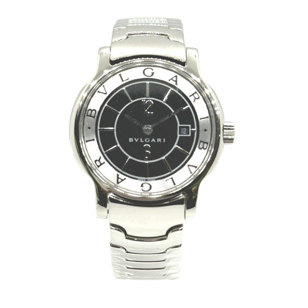 Bvlgari Bvlgari St29S Solo Tempo Quartz Date Wristwatch Ss Women Silver Size ONE SIZE - 1 Thumbnail