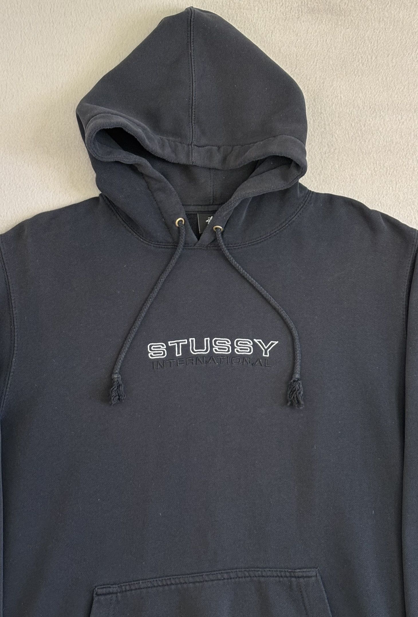 Stussy × Vintage Stussy International Black Hoodie Size XL Size US XL / EU 56 / 4 - 6 Thumbnail