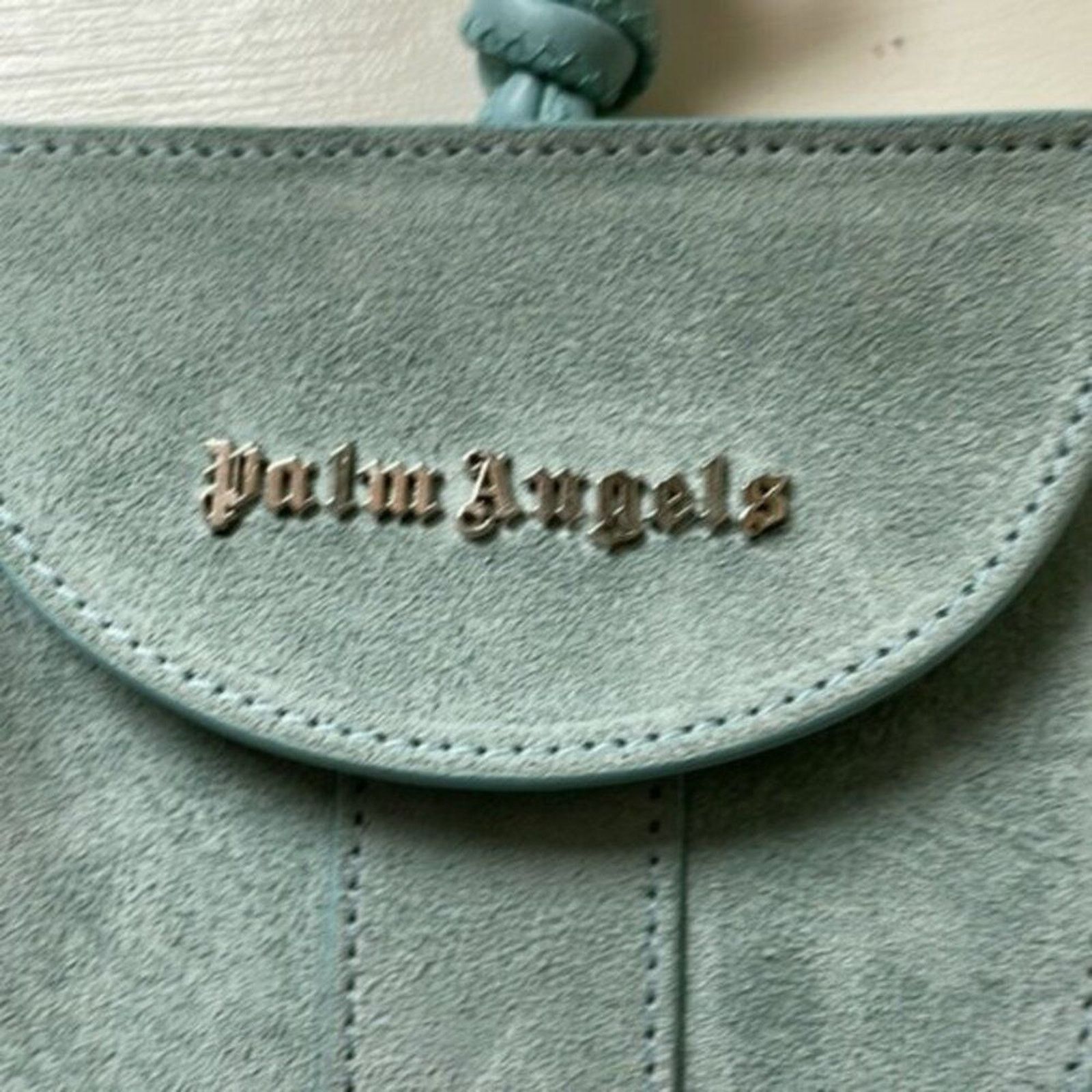 Palm Angels Palm Angles small suede cross body bag turquoise Size ONE SIZE - 5 Thumbnail