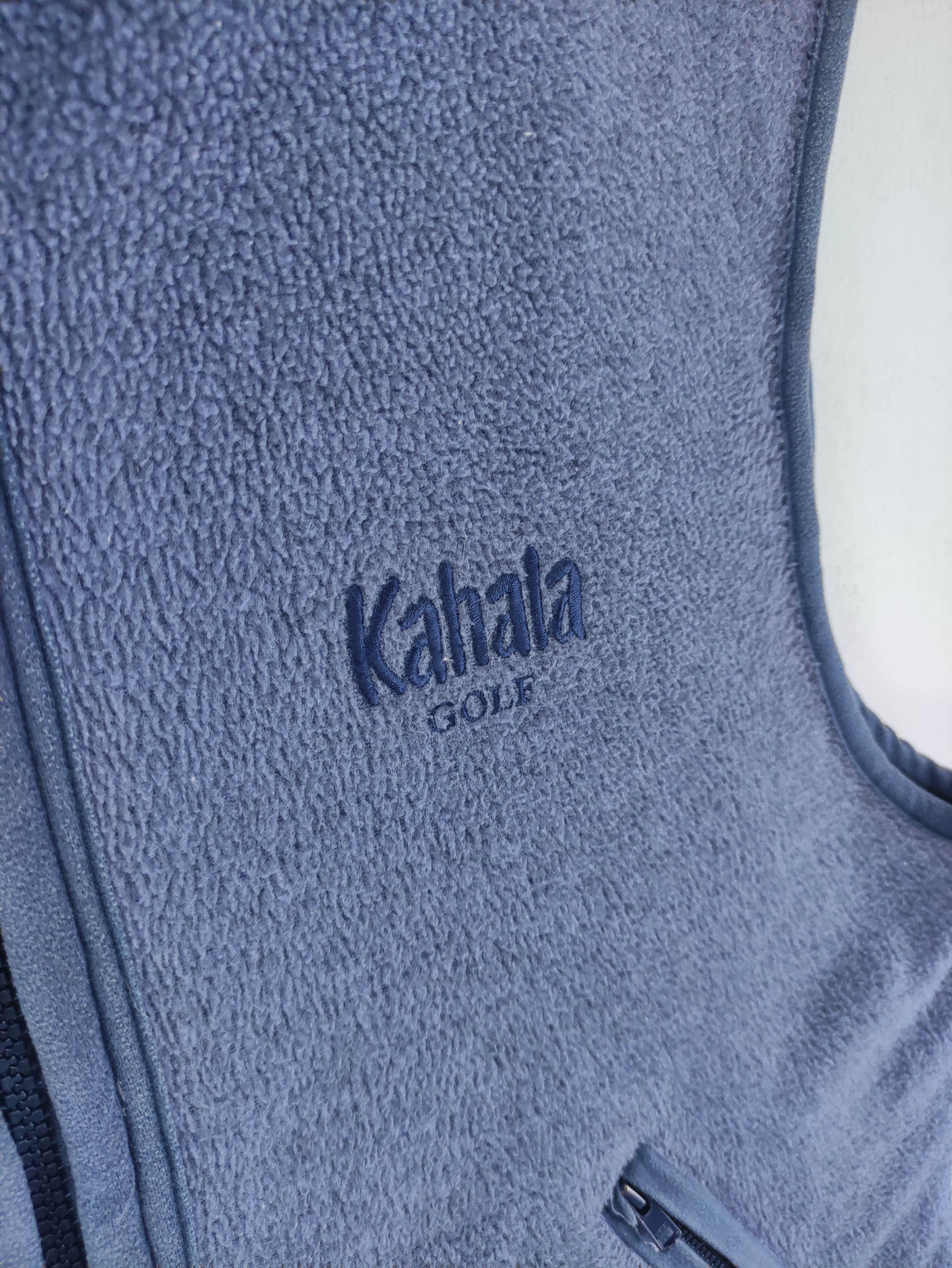 Japanese Brand Vintage Kahala Golf Fleece Vest Zipper Size L / US 10 / IT 46 - 3 Thumbnail
