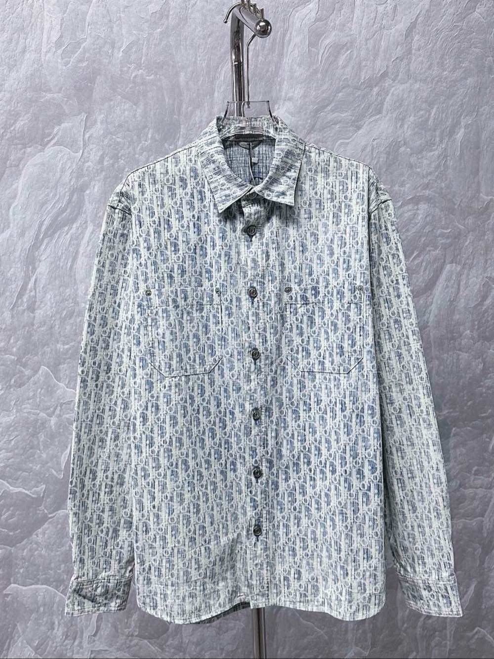 Dior Dior Oblique Kasuri Long Sleeve Shirt Size 40 Size US XXS / EU 40 - 1 Thumbnail
