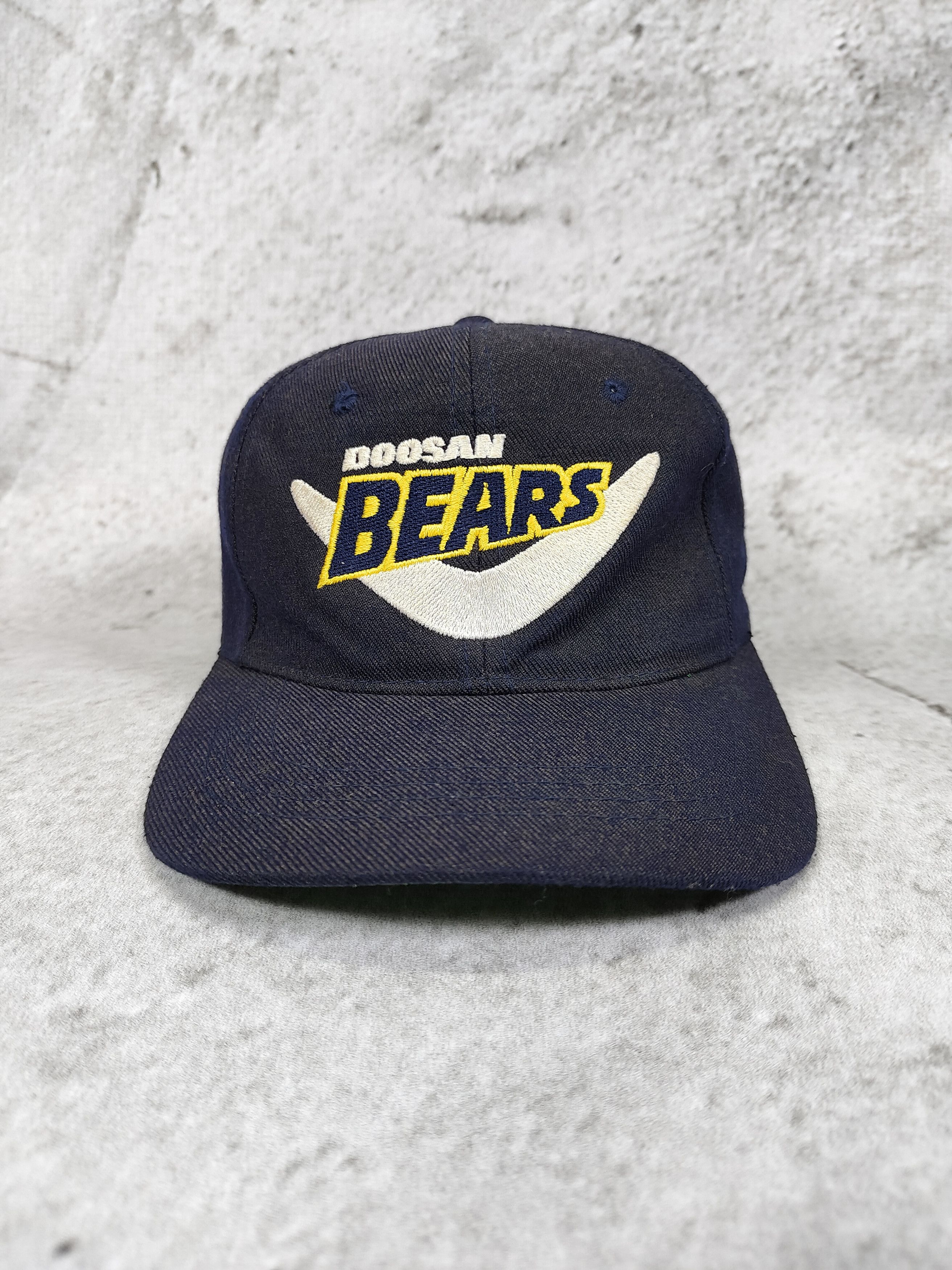 MLB 90s Doosan Bears- Embroidered Logo Navy Korean Baseball Cap Size ONE SIZE - 1 Thumbnail