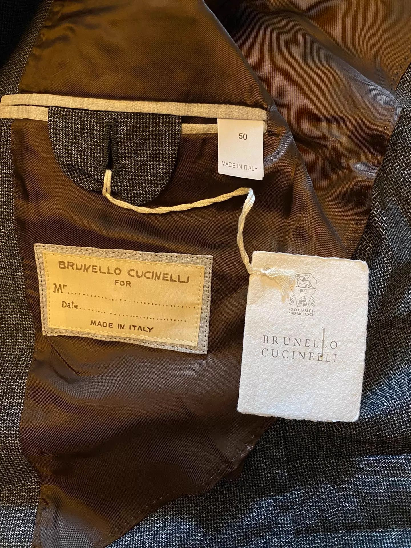 Brunello Cucinelli BRUNELLO CUCINELLI DB Gray Suit 50 Size 50R - 5 Thumbnail