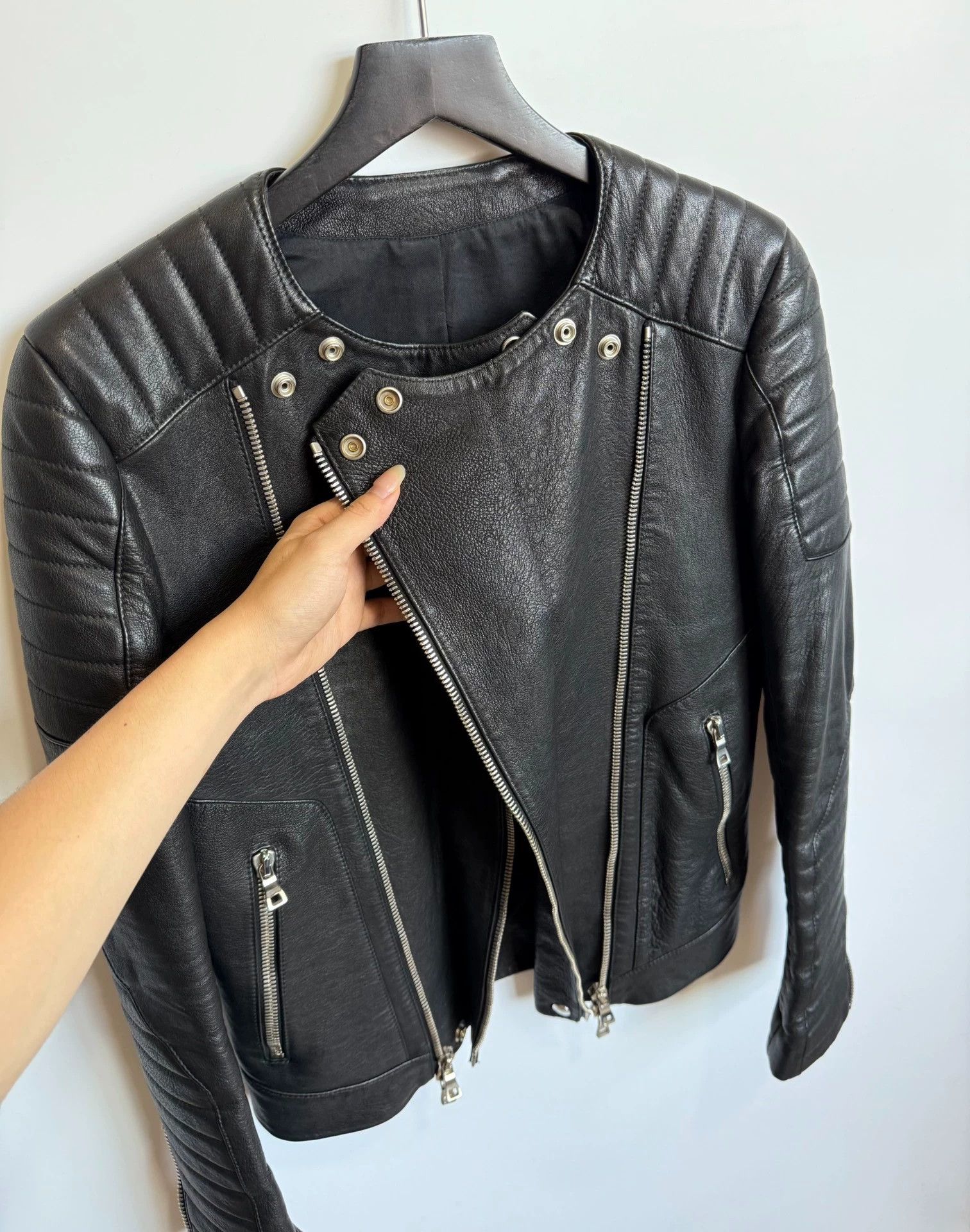 Balmain Balmain Double Zip Biker Jacket White Tag 44 Size US S / EU 44-46 / 1 - 7 Thumbnail