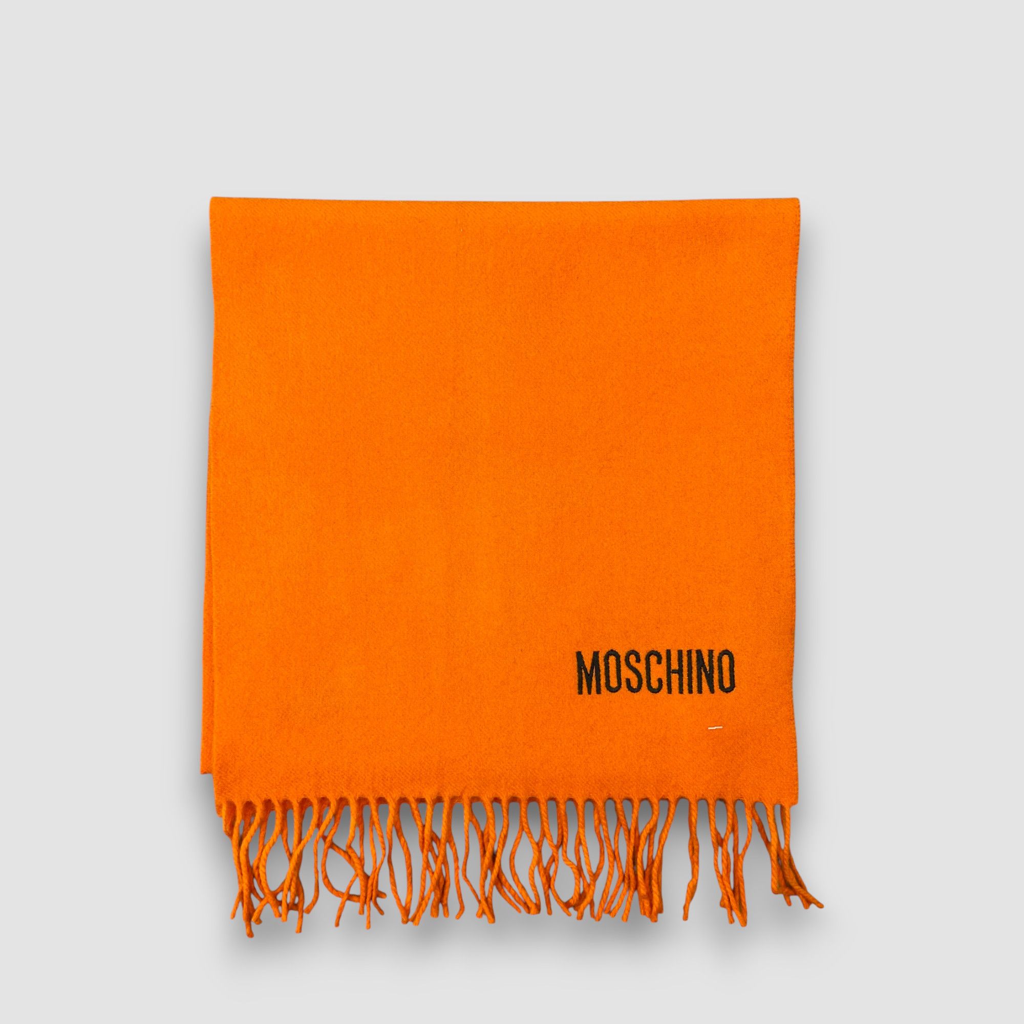 Moschino Vintage Moschino Scarf Muffler Wool Winter Fringe Scarves Size ONE SIZE - 2 Thumbnail