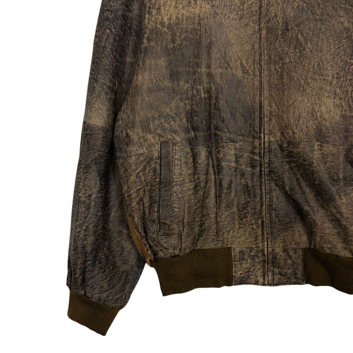 Japanese Brand 🔥VINTAGE BOMBER LEATHER JACKET BIG LOGO PELLE PELLE STYLE Size US M / EU 48-50 / 2 - 6 Thumbnail