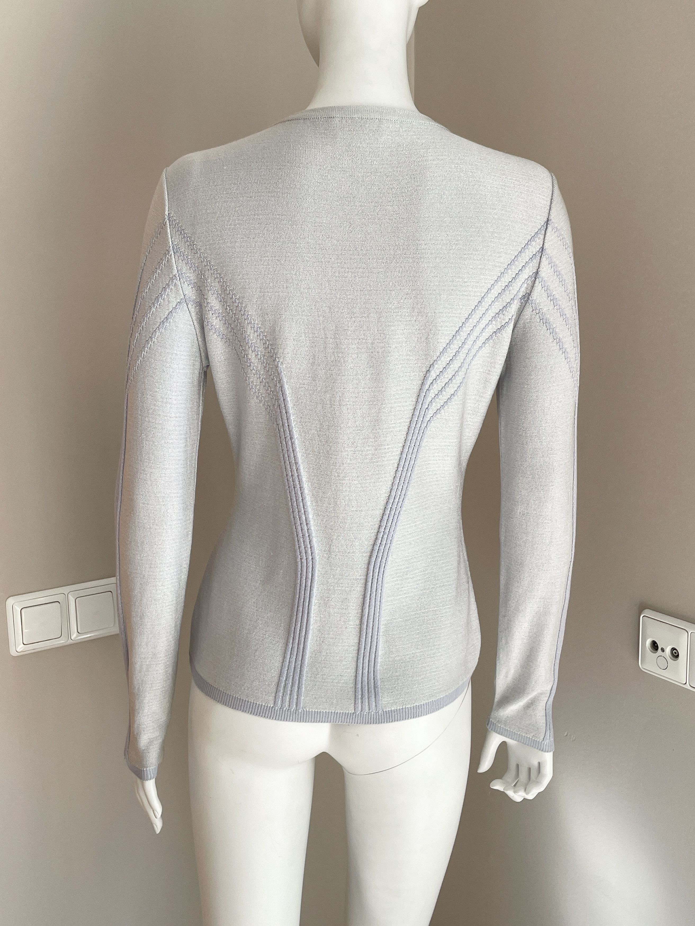 Mugler pastel blue cardigan Size M / US 6-8 / IT 42-44 - 5 Thumbnail