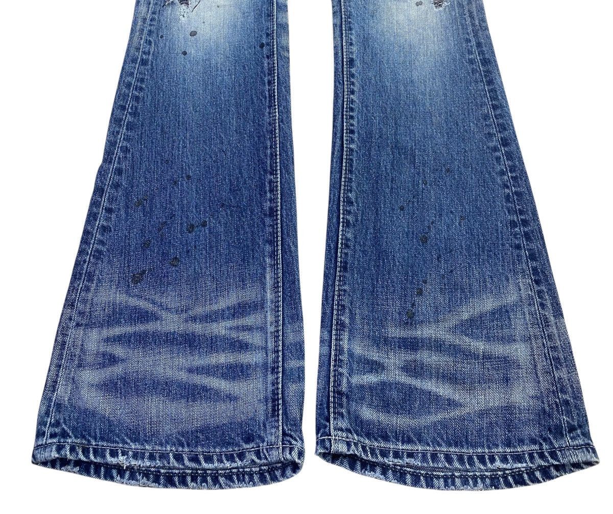 GOSTAR DE FUGA GOSTARDE FUGA Light Wash Whiskered Style Flare Leg Jeans Size US 30 / EU 46 - 5 Thumbnail