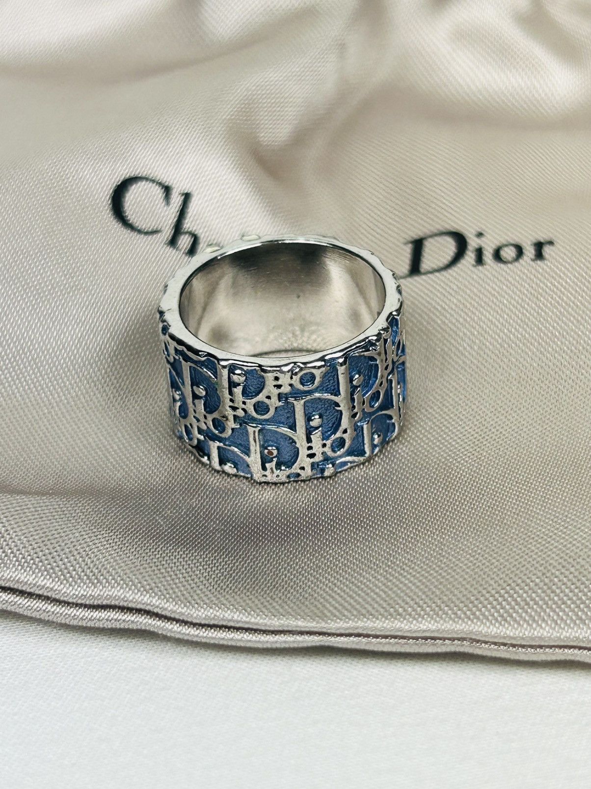 Dior Blue Trotter 2 Ring Size 6