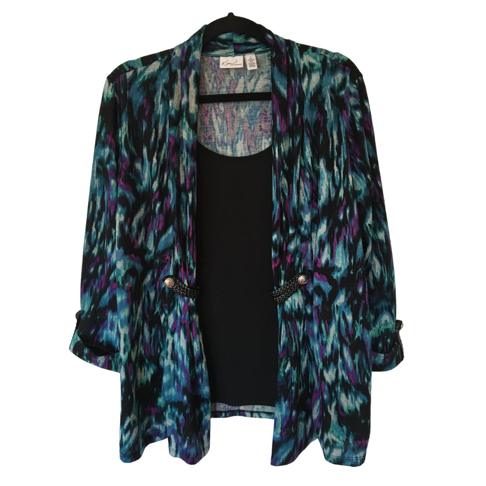 Other Kim Rogers Large Shacket, Jacket Top Combo, Braided Leather Size L / US 10 / IT 46 - 1 Thumbnail