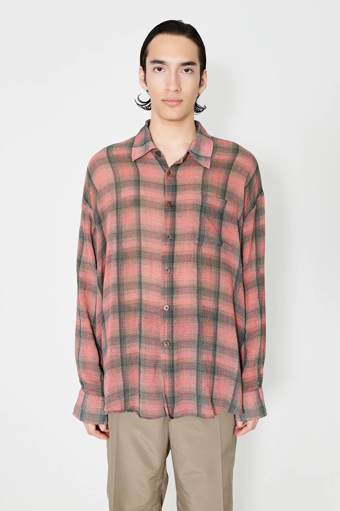 トップス our legacy BORROWED SHIRT 48 Our Legacy - Borrowed Shirt Black Nylon Ripstop