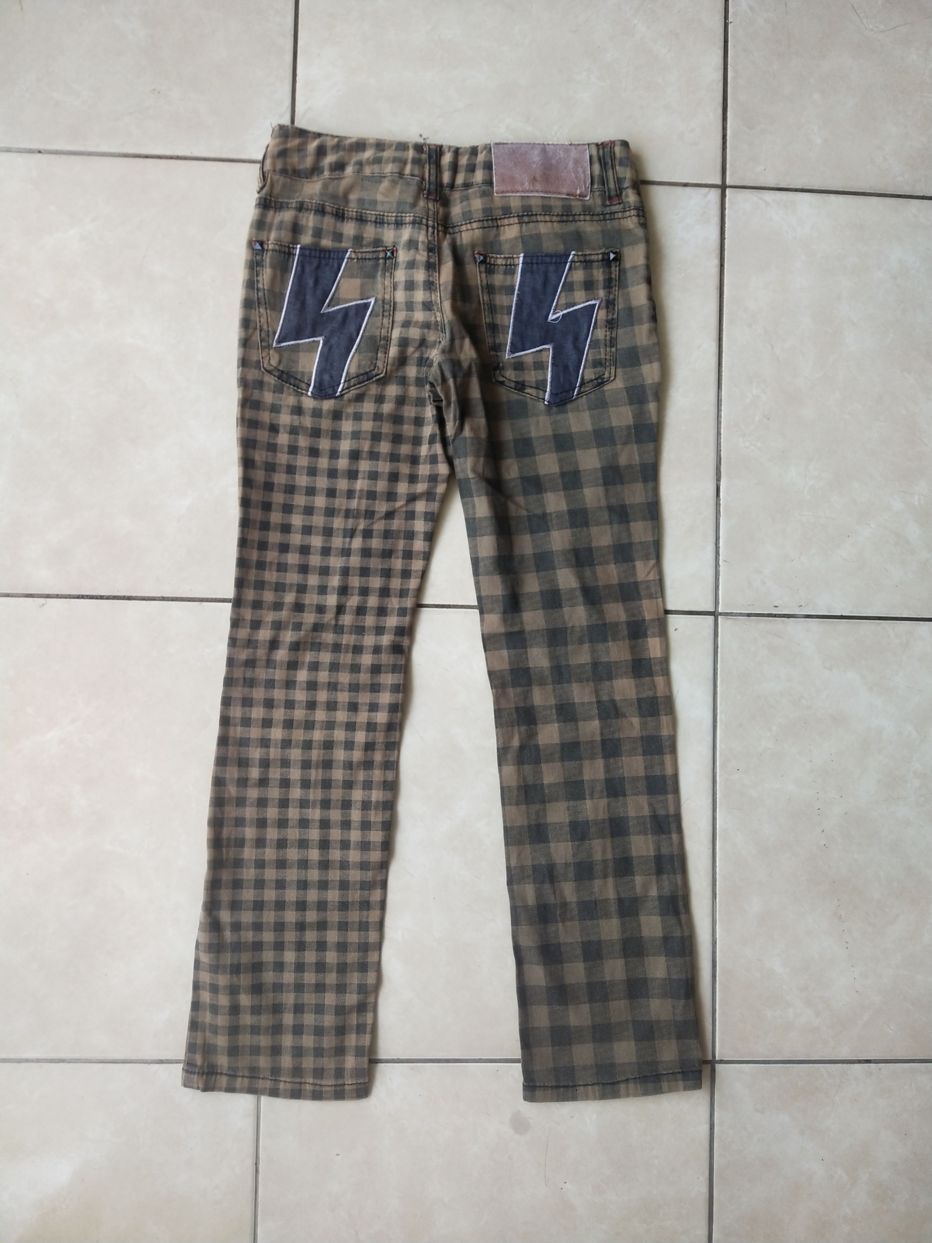 Hysteric Glamour MC Sister 2000s Gingham Plaid Pants Harajuku Punk Style Size 27" / US 4 / IT 40 - 6 Thumbnail