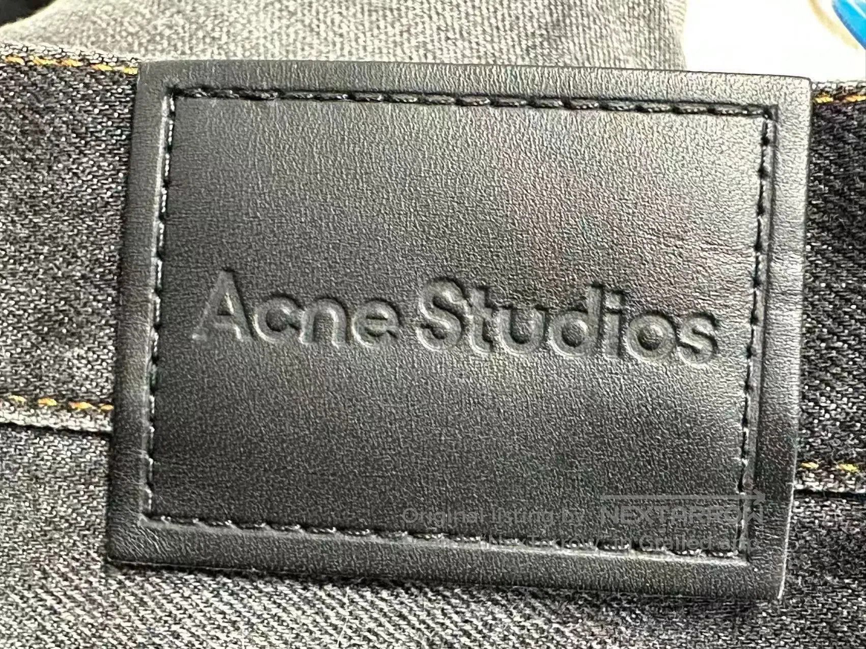 Acne Studios Acne Men's Splatter Loose Wide-Leg Jeans. Size US 28 / EU 44 - 3 Thumbnail