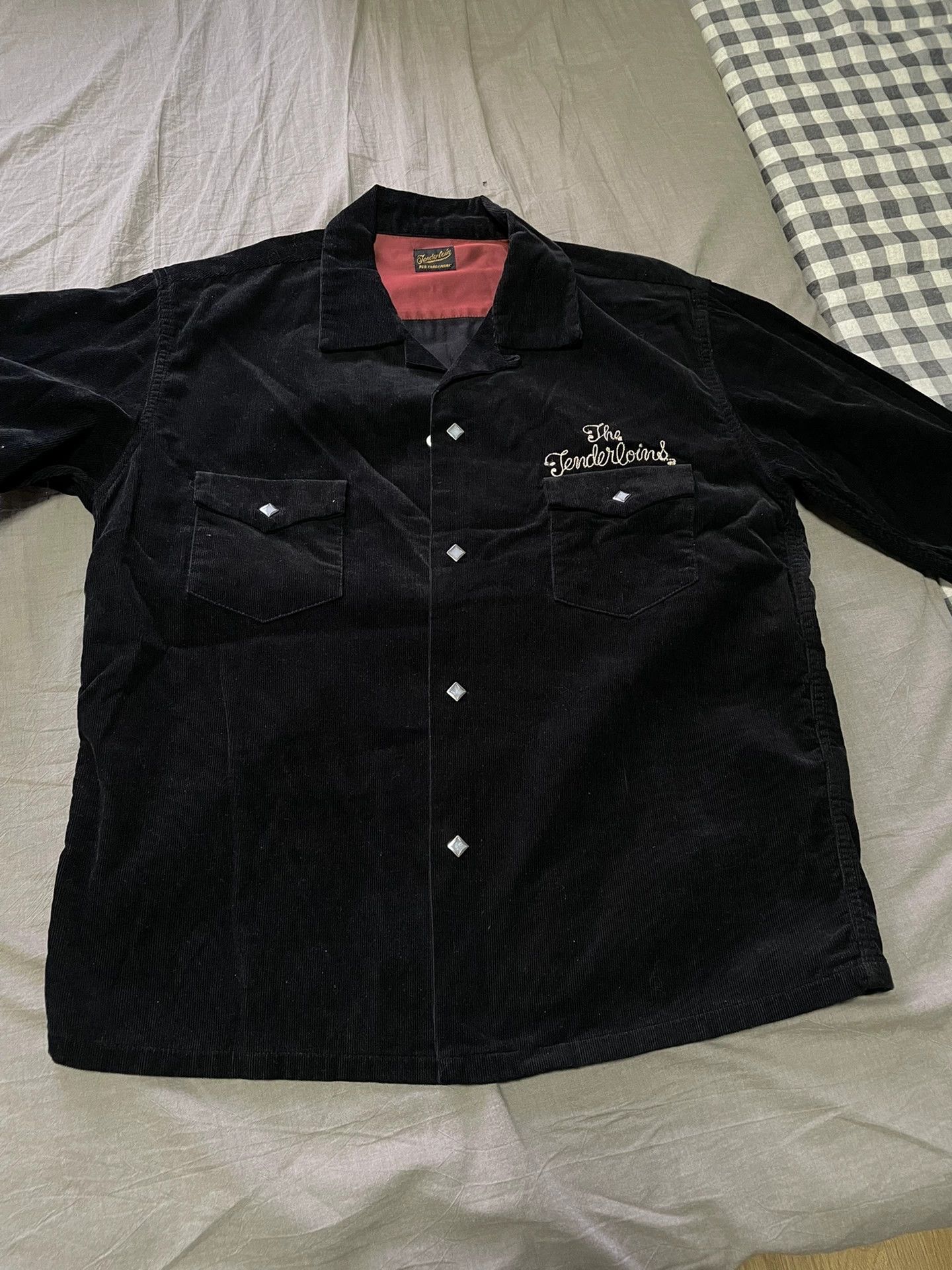 Japanese Brand Black Corduroy Tenderloin Shirt Size US M / EU 48-50 / 2 - 1 Thumbnail