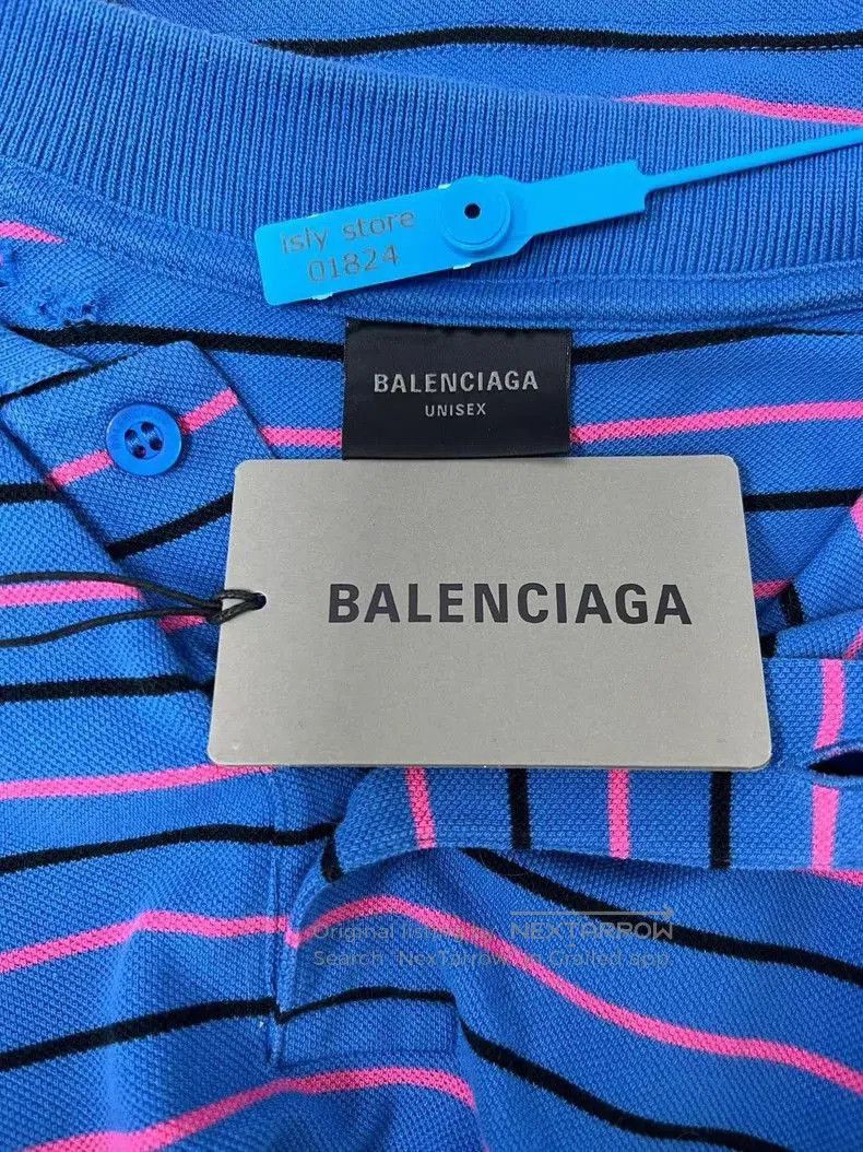 Balenciaga Balenciaga 25SS Striped Polo Shirt. Size US XS / EU 42 / 0 - 3 Thumbnail