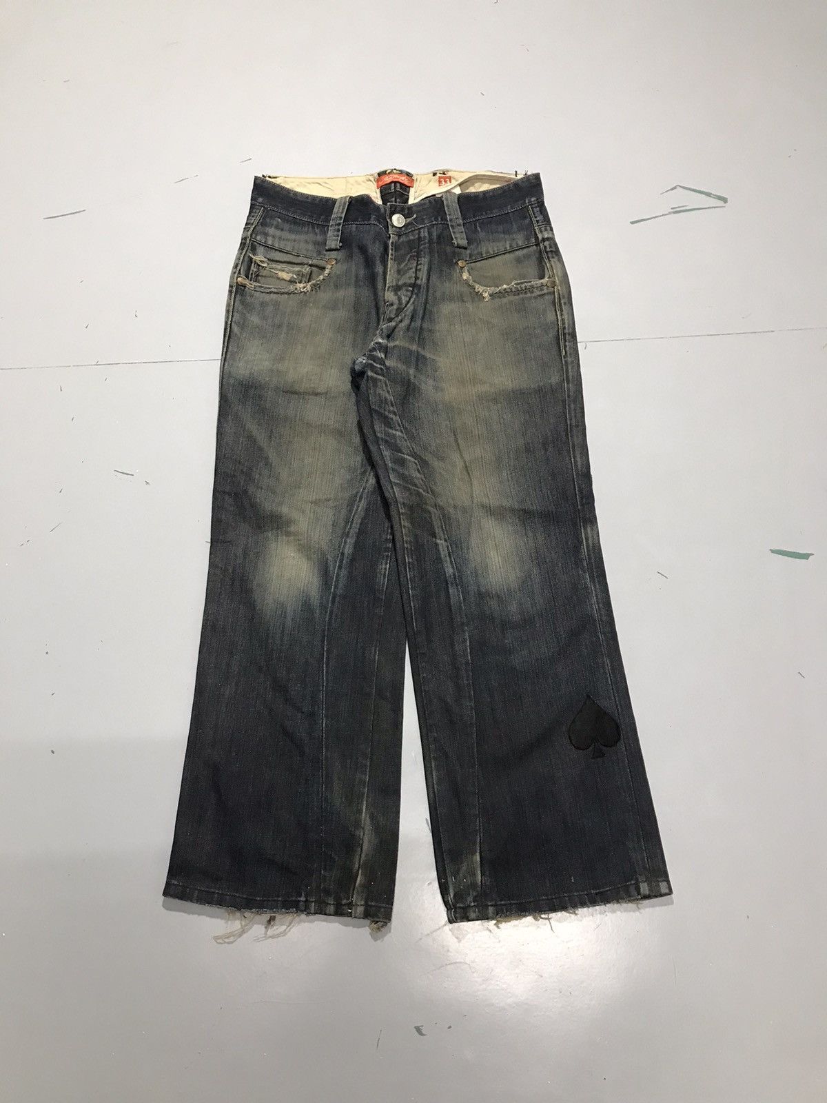 Ed Hardy Vintage Ed hardy damaged denim Size US 34 / EU 50 - 2 Thumbnail