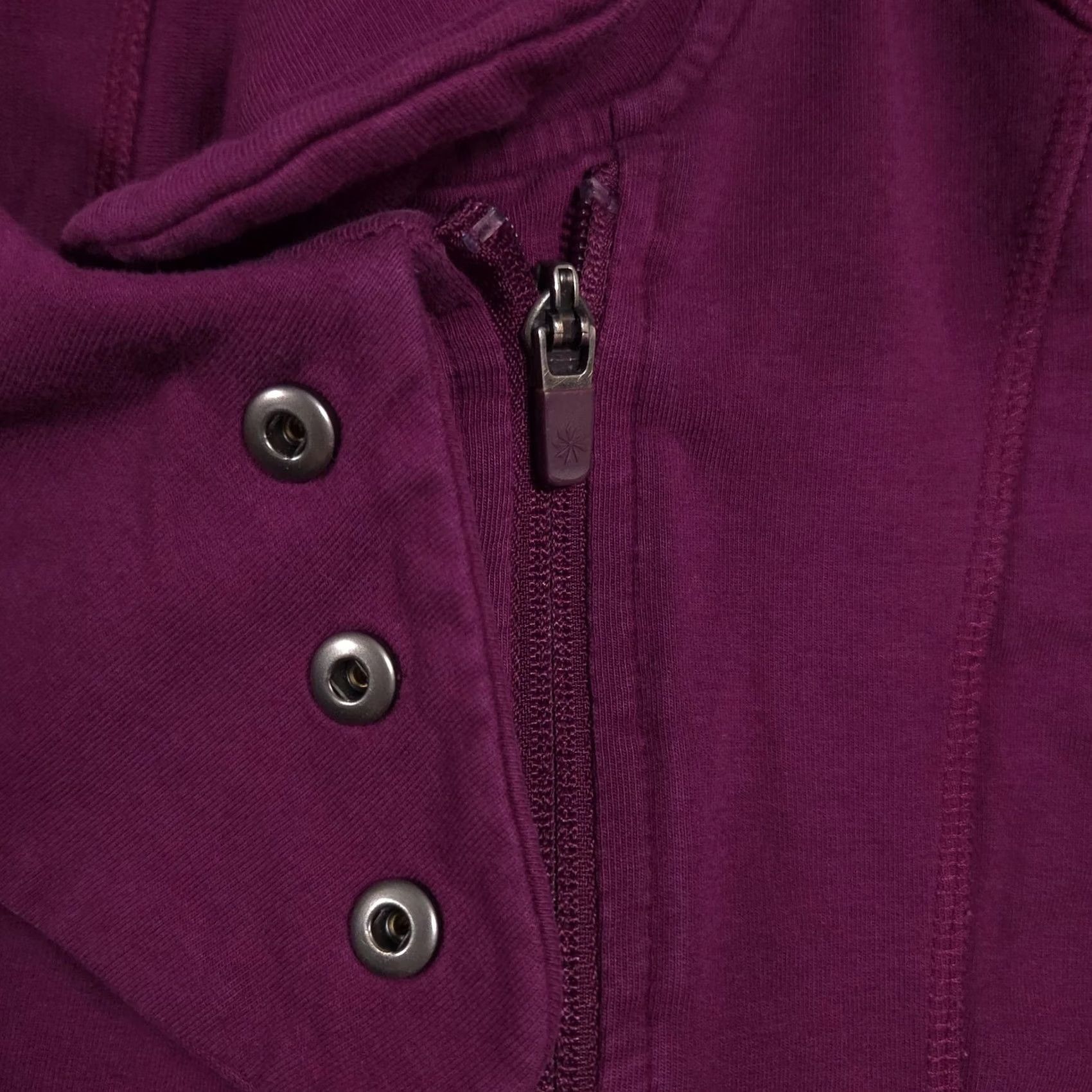 Athleta Athleta Jacket Womens Medium Purple Funnel Neck Full Zip Peplum Hem Jersey Knit Size M / US 6-8 / IT 42-44 - 7 Thumbnail
