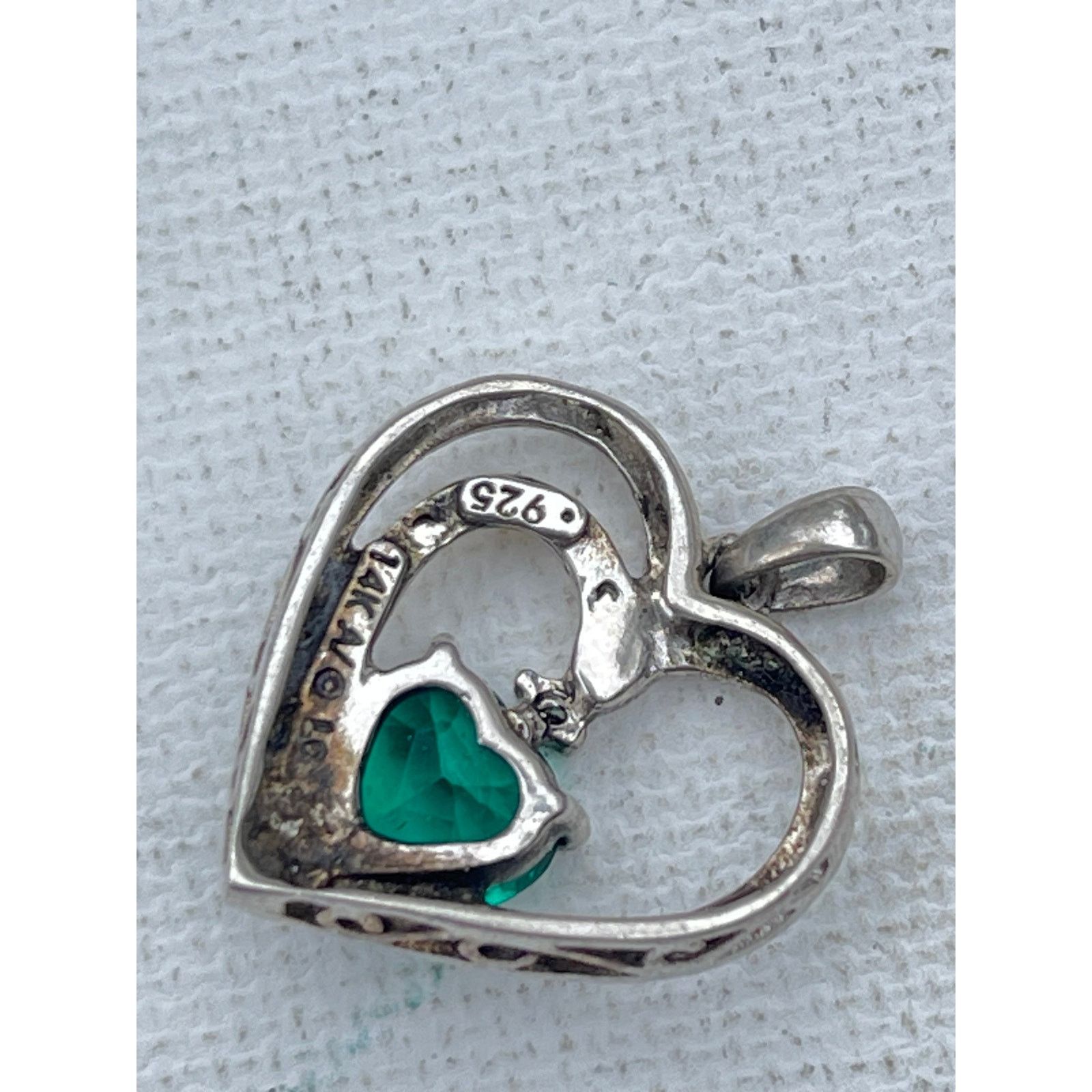 Vintage Alwand Vahan Sterling Silver 14k Gold Pendant Diamond and CZ Size ONE SIZE - 2 Thumbnail