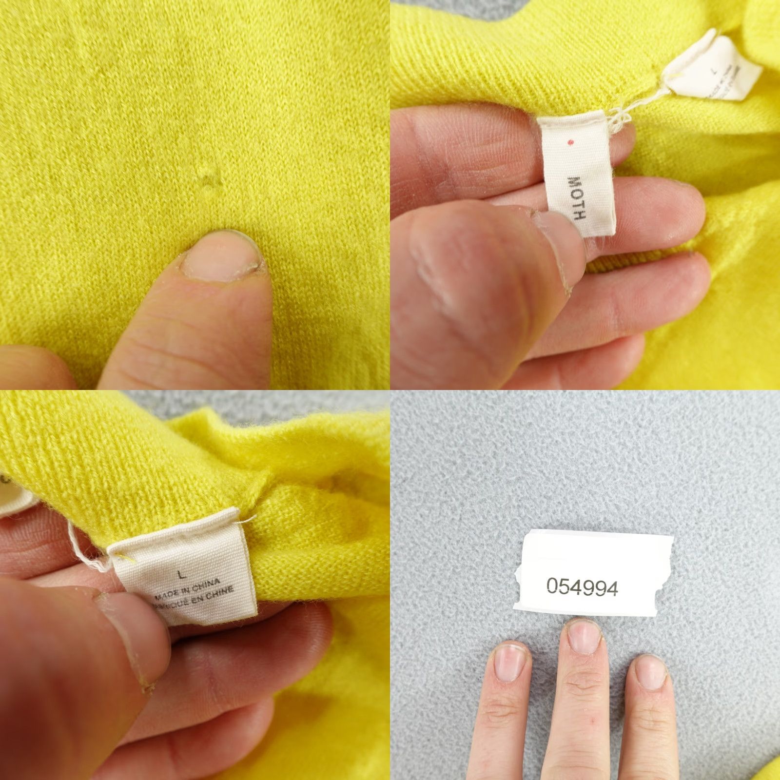 Anthropologie VINTAGE Anthropologie Moth Sweater Tunic Knit Yellow Wool V-Neck Women L bå Size L / US 10 / IT 46 - 8 Thumbnail