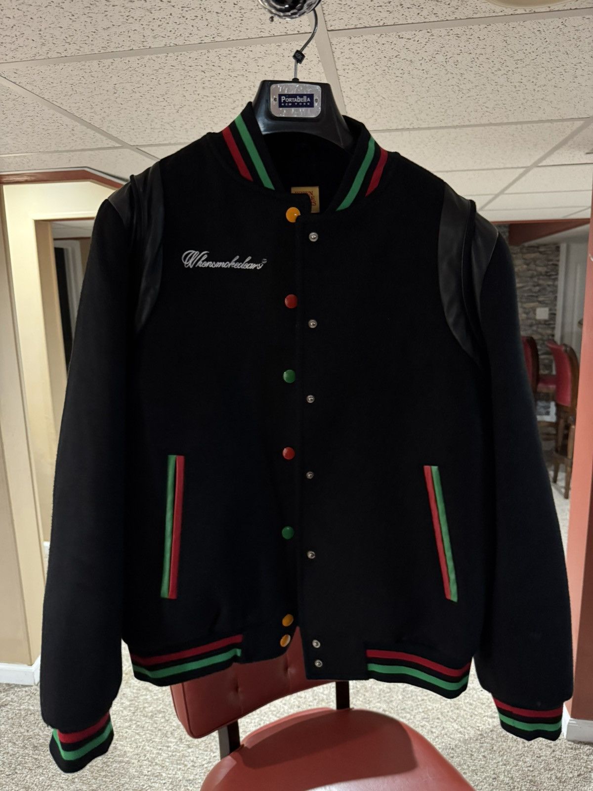 Whensmokeclears WhenSmokeClears Underworld Varsity Jacket Size US M / EU 48-50 / 2 - 2 Thumbnail